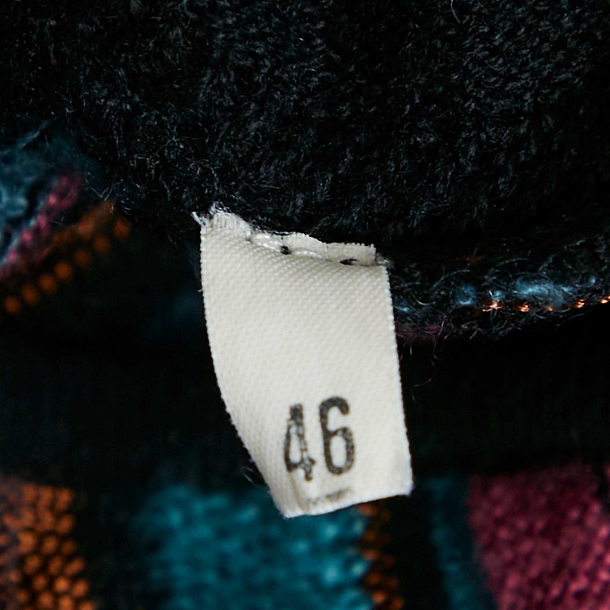 Knit Multicolor Chevron Pattern Knit V - Neck Short Dress