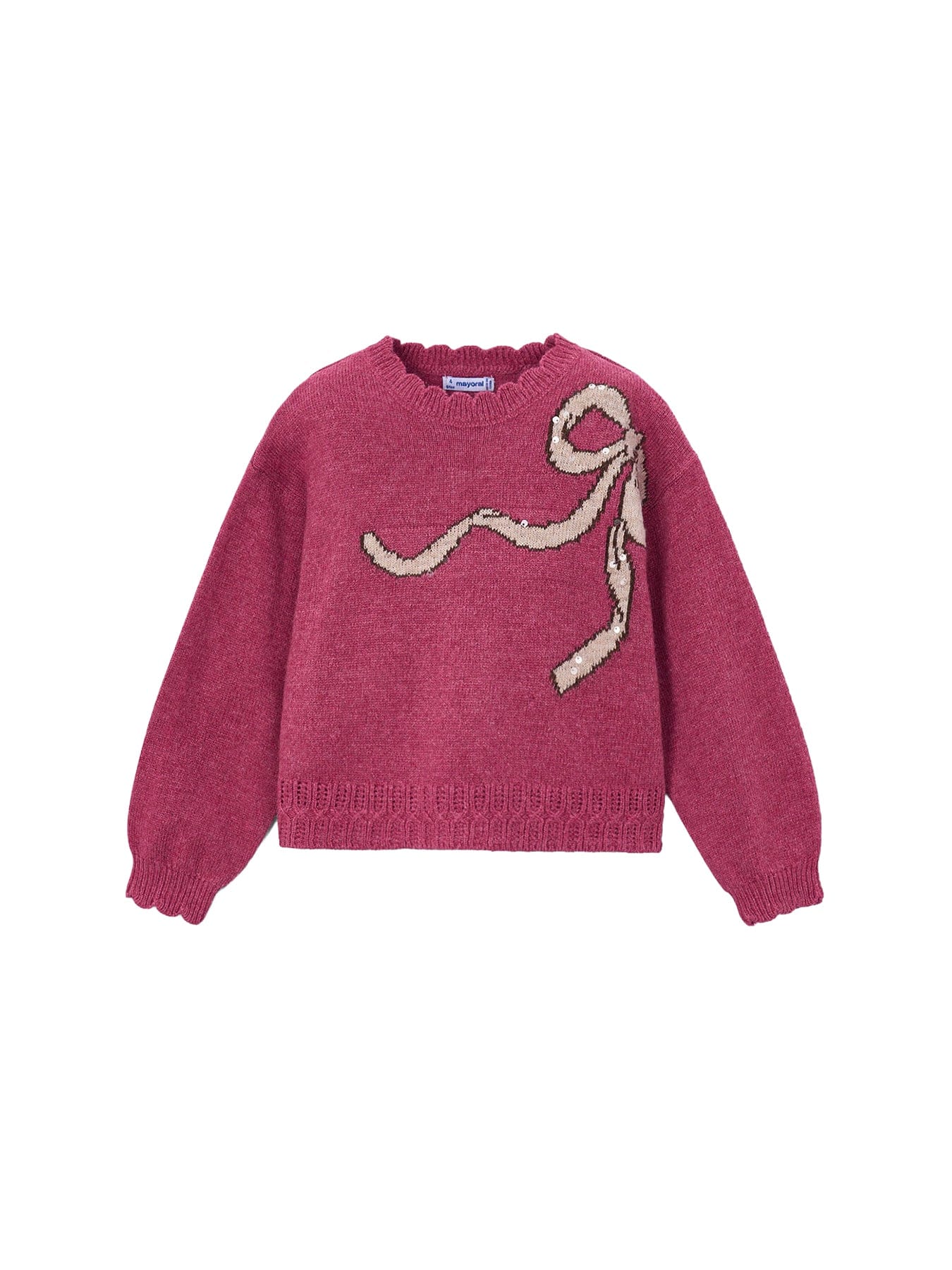 Mayoral Kids' Knit Jumper Pink