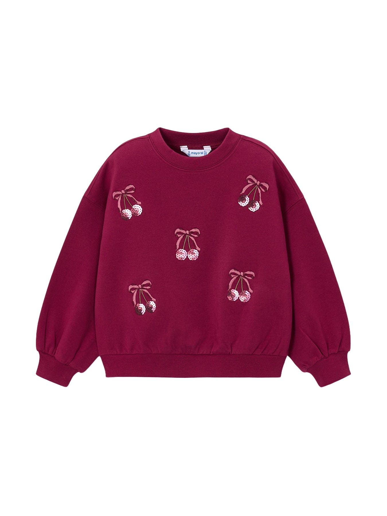 Mayoral Kids' Embroidered Sweatshirt Pink