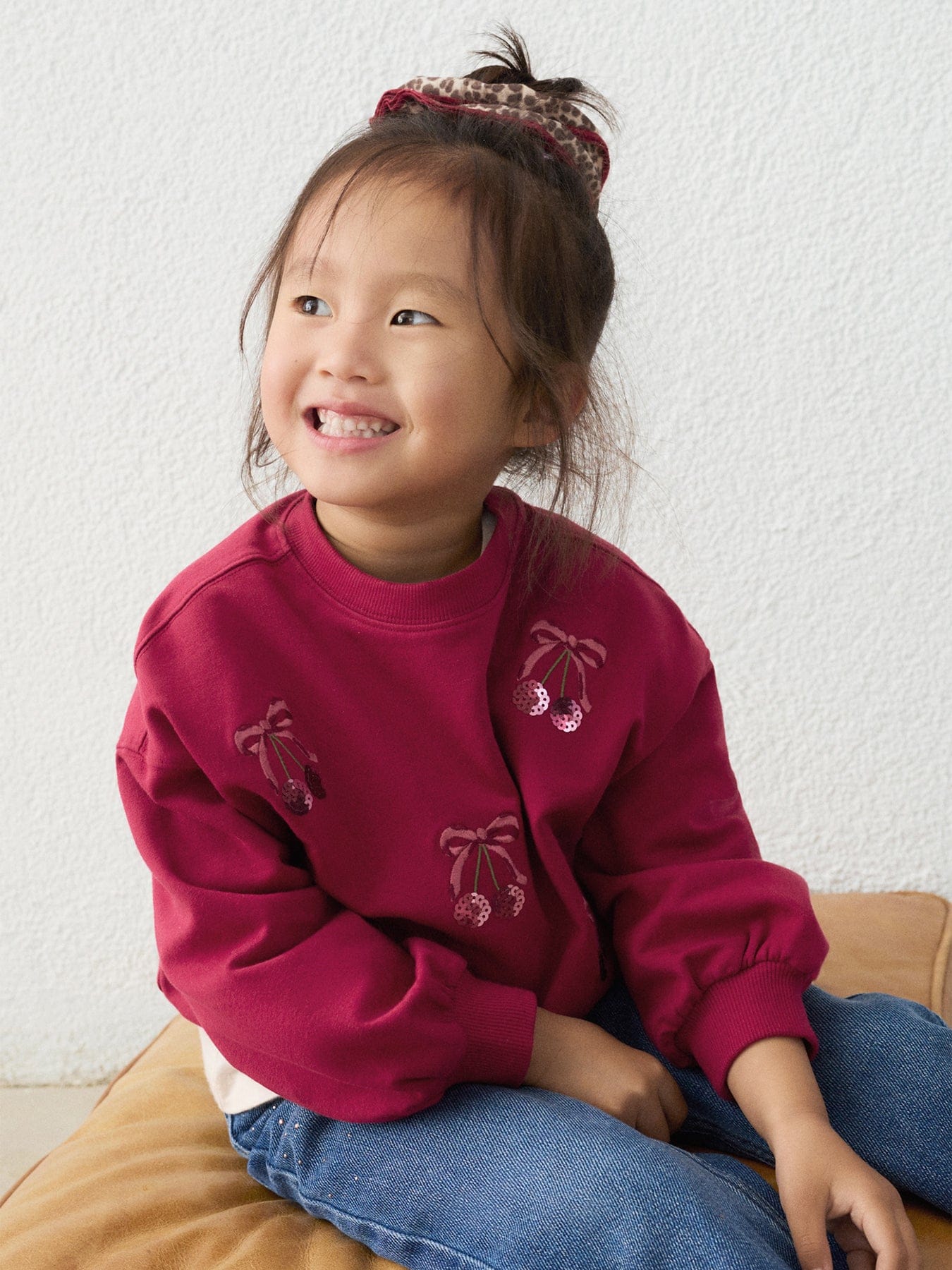 Mayoral Kids' Embroidered Sweatshirt Pink