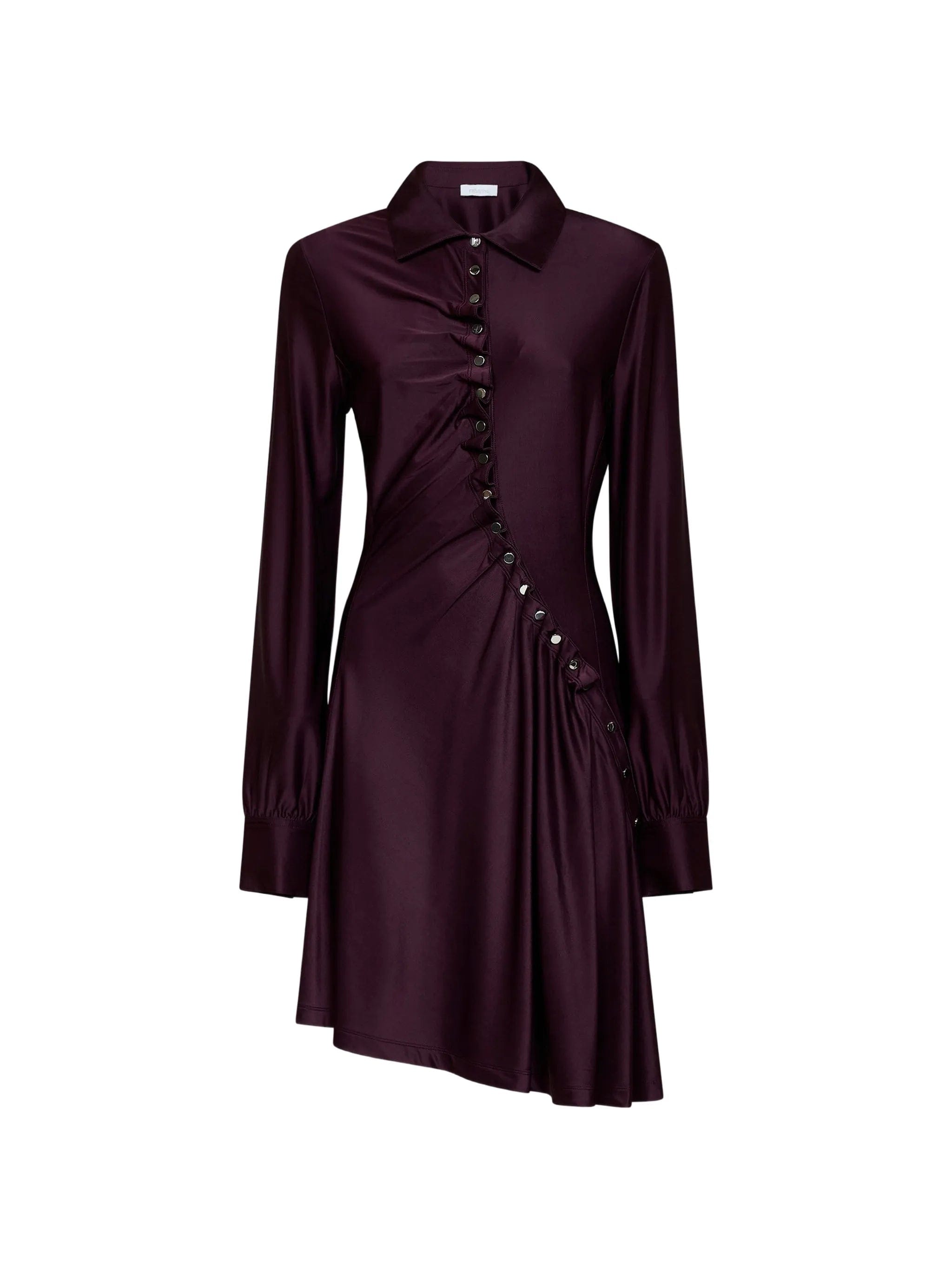 Rabanne asymmetric gathered dress