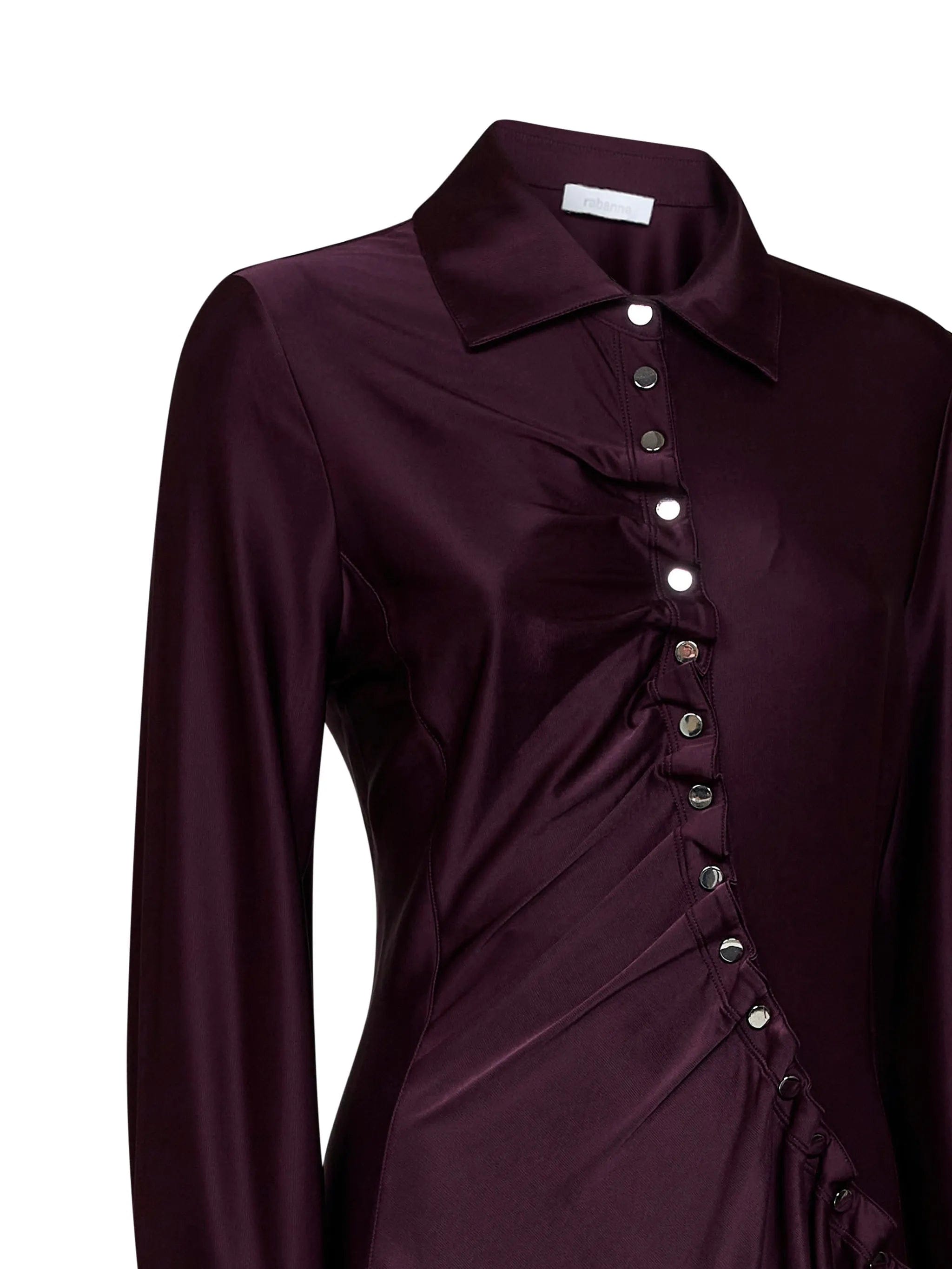 Rabanne asymmetric gathered dress