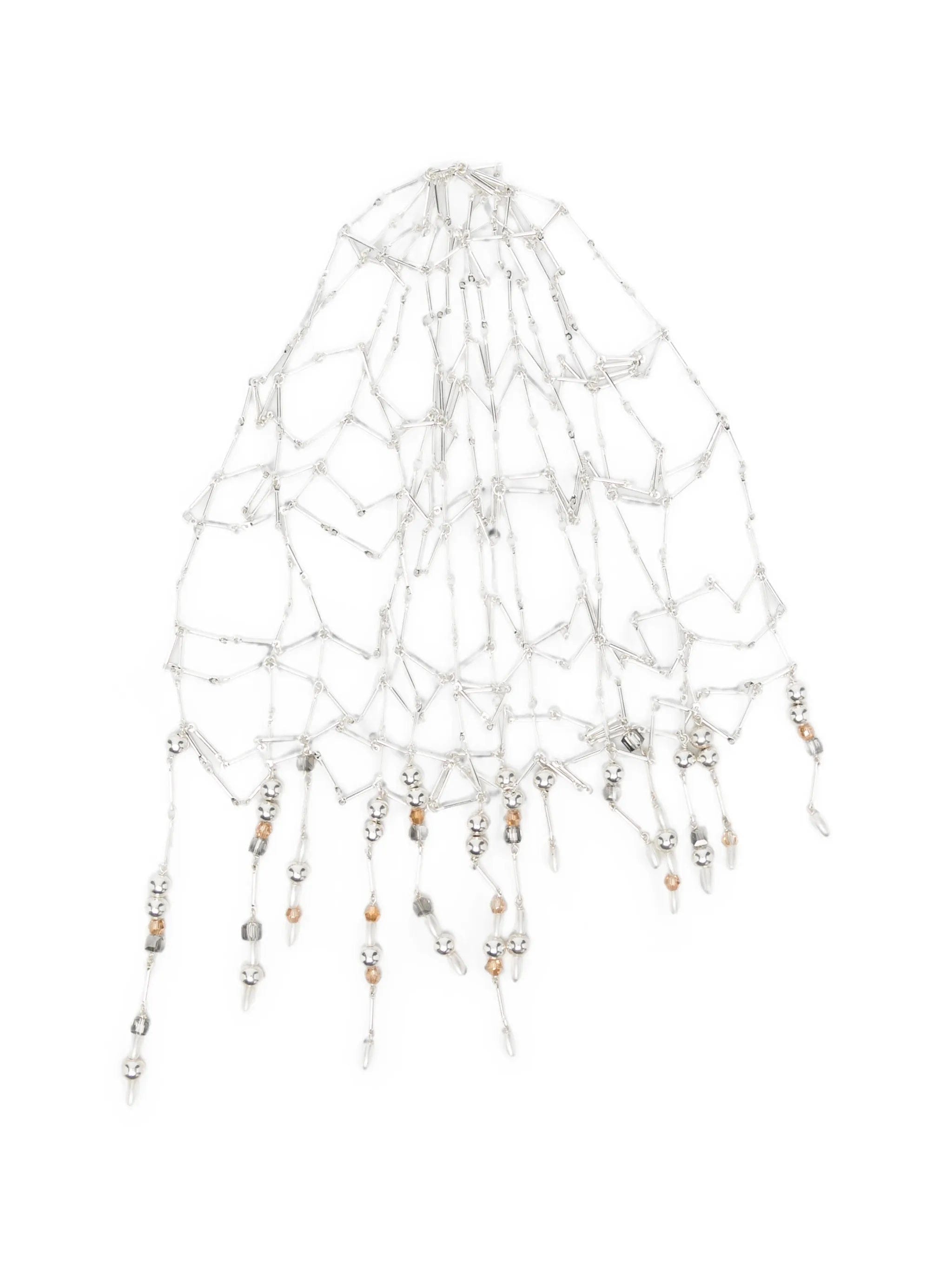 Rabanne beaded chain cap