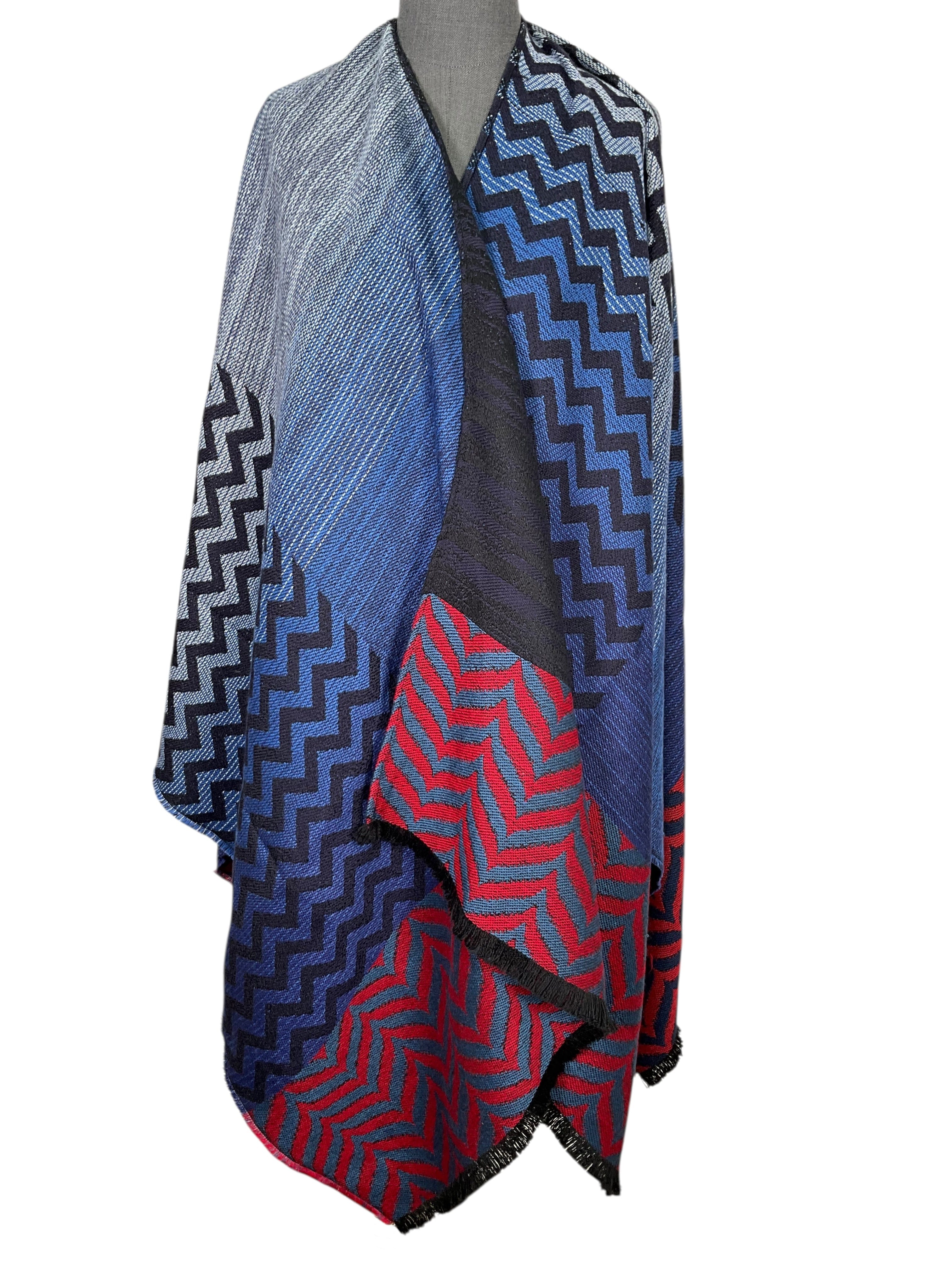 Missoni Chevron Printed Wool Blend Shawl