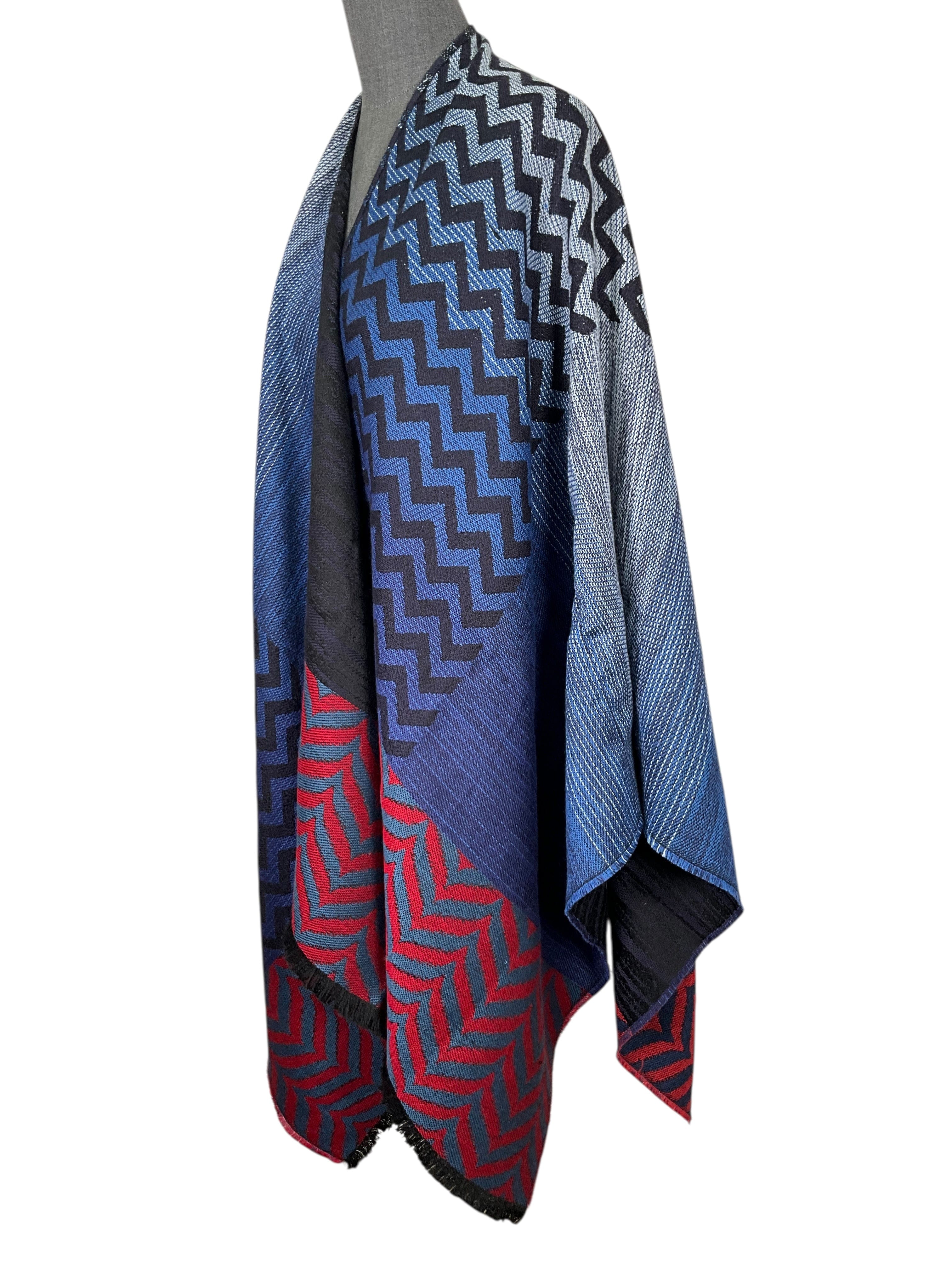 Missoni Chevron Printed Wool Blend Shawl