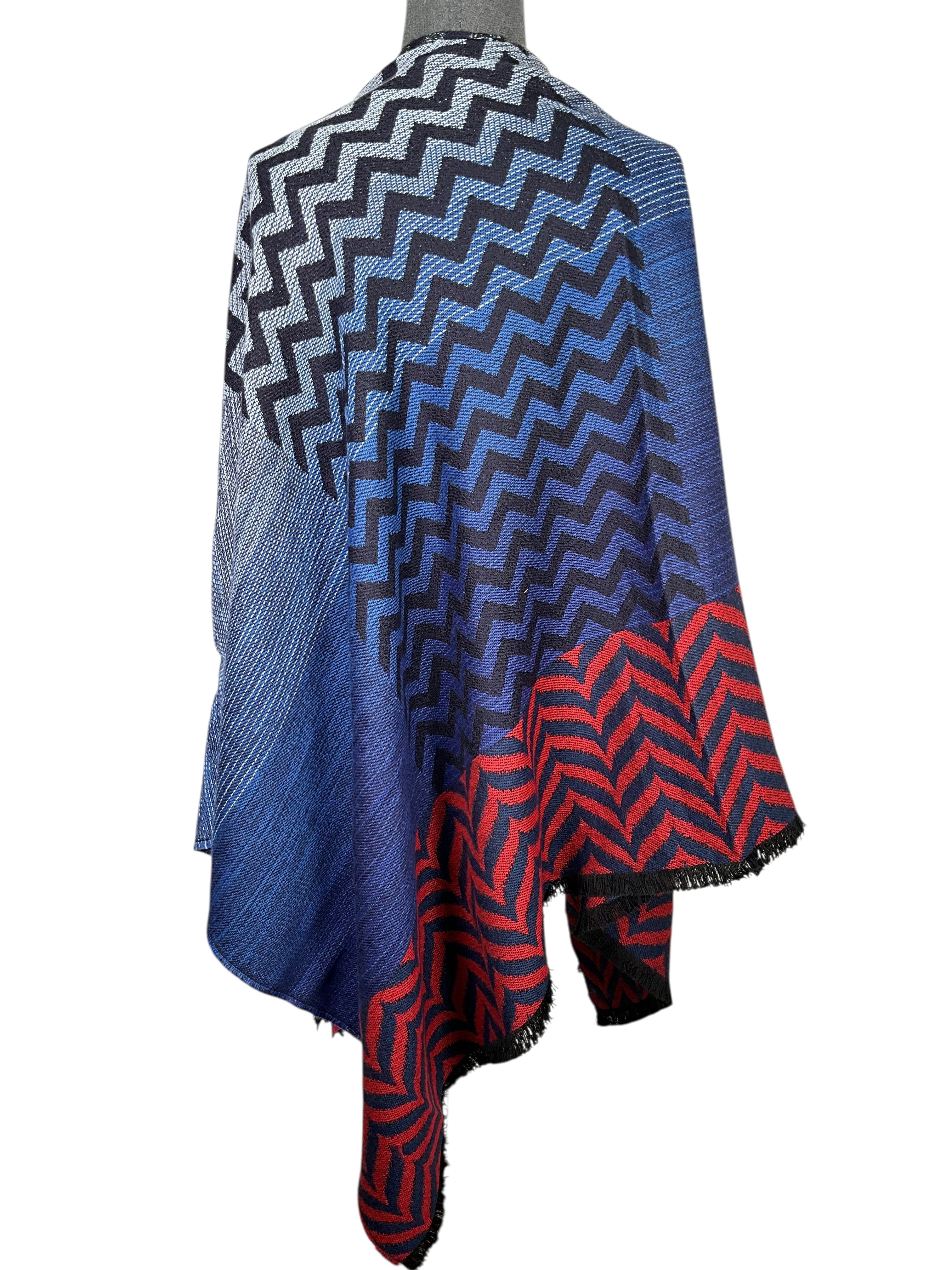 Missoni Chevron Printed Wool Blend Shawl