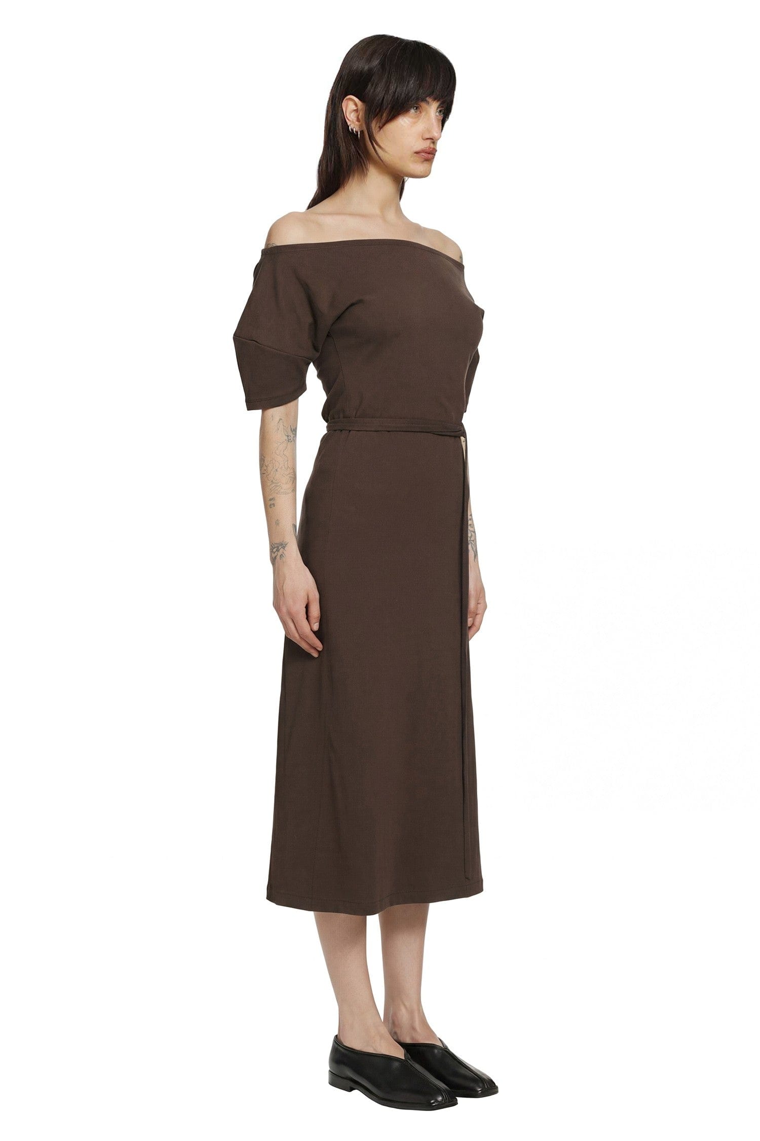 Lemaire Off Shoulder Midi Dress
