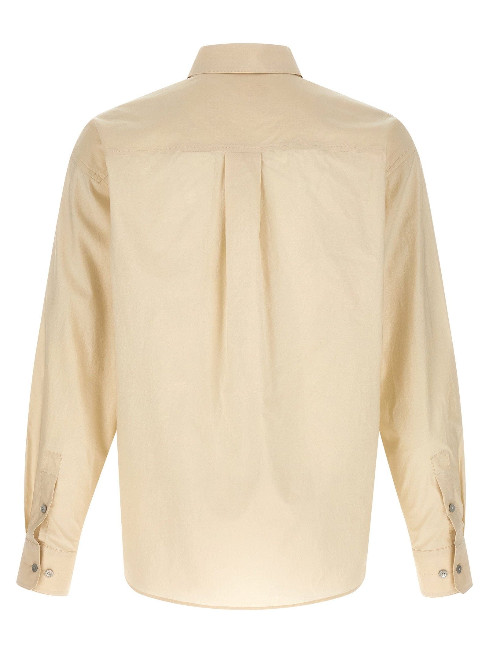Lemaire Cotton - Silk Blend Shirt — Cream
