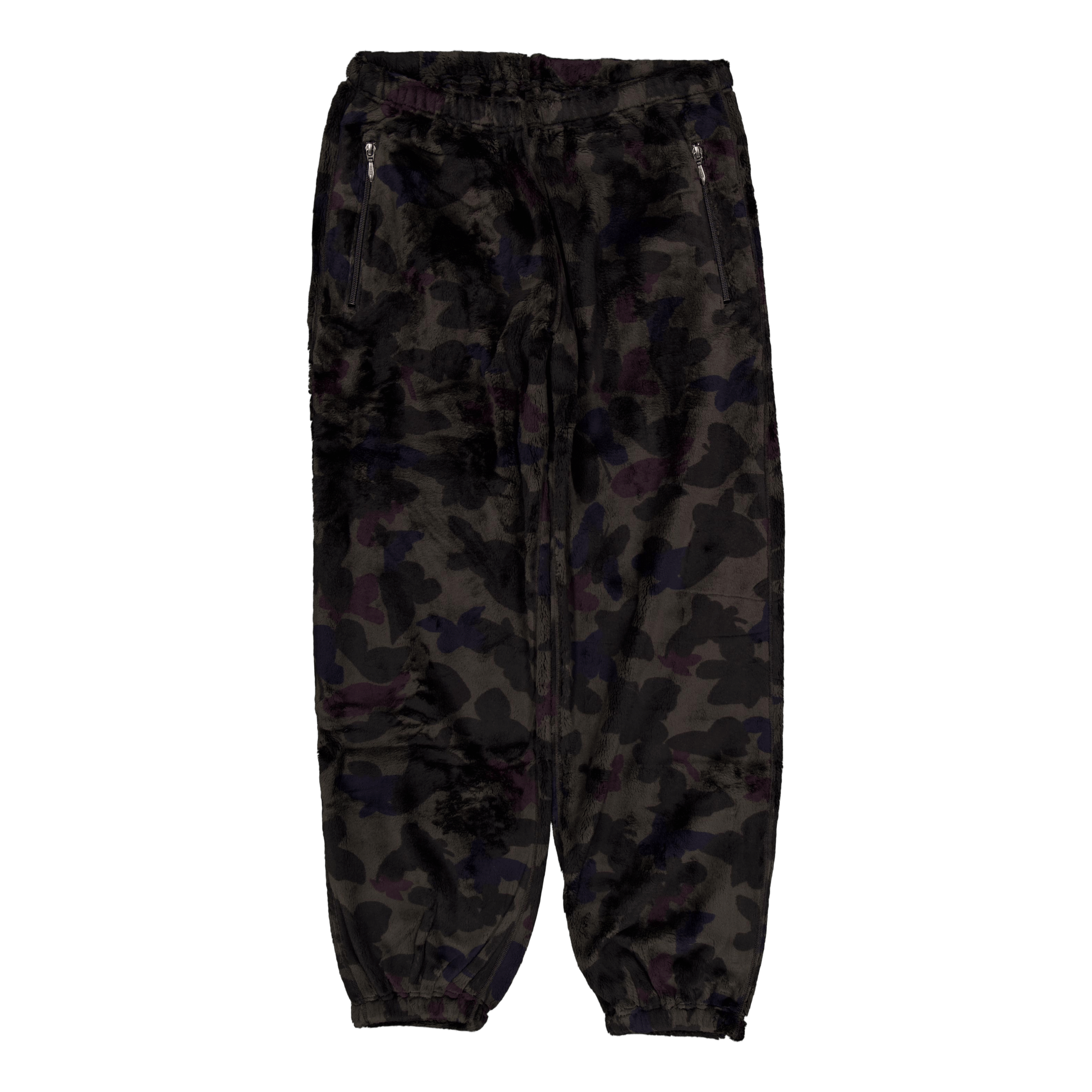 Needles Zipped W.u. Pant - Micro Fur / Charcoal