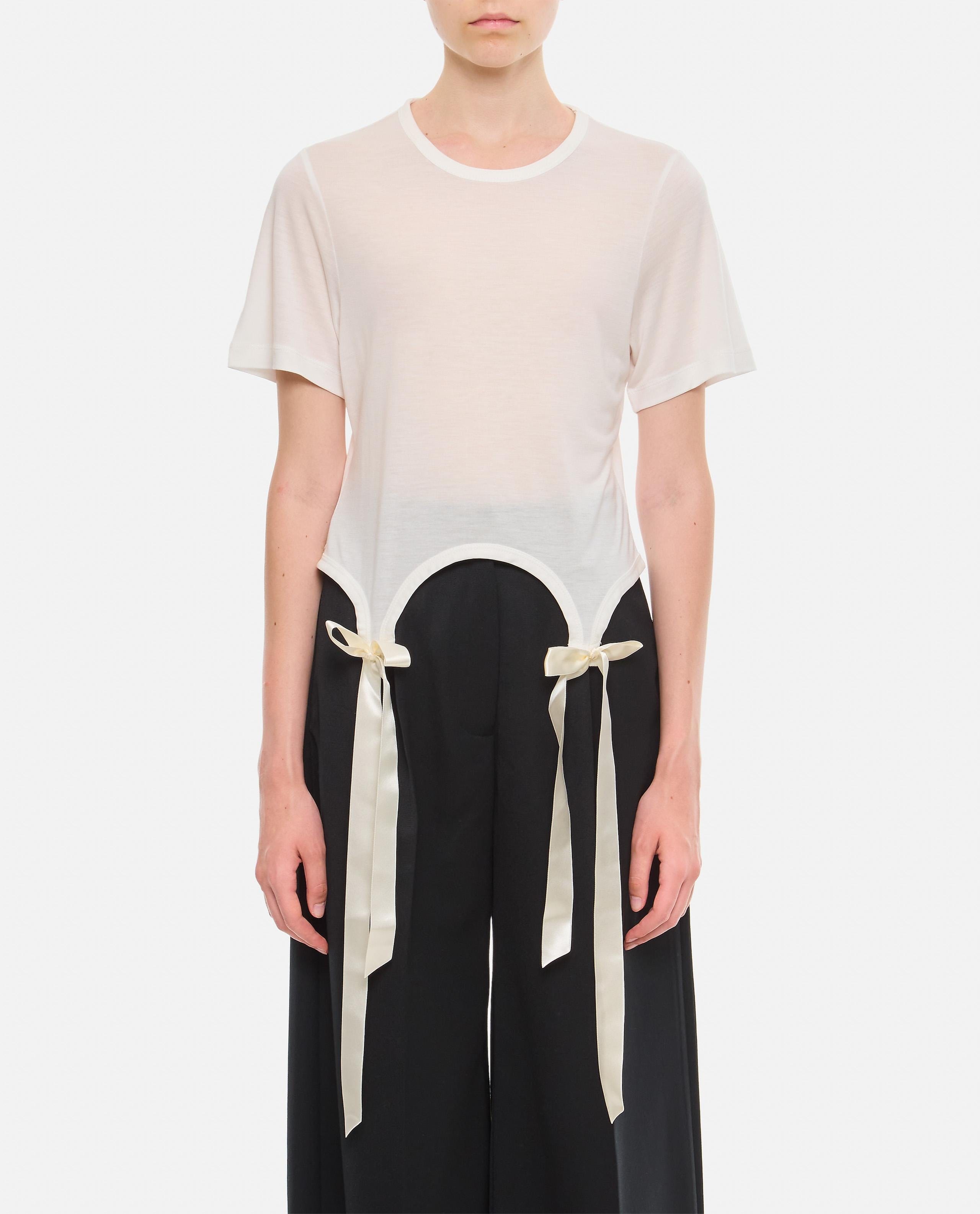 Simone Rocha T - SHIRT CON FIOCCHI