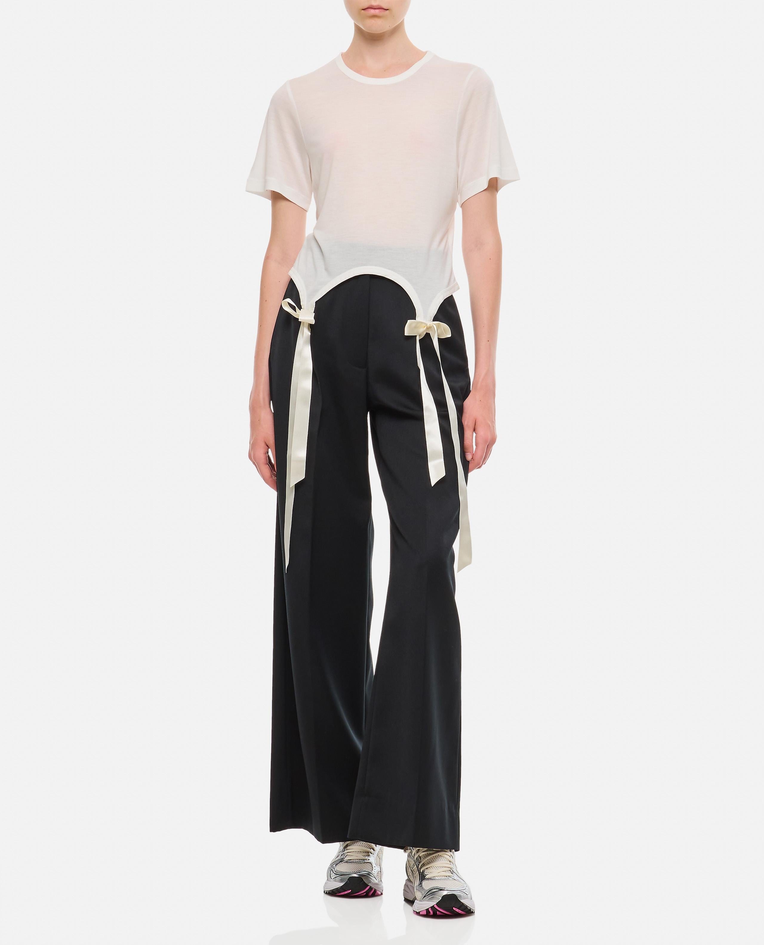 Simone Rocha T - SHIRT CON FIOCCHI