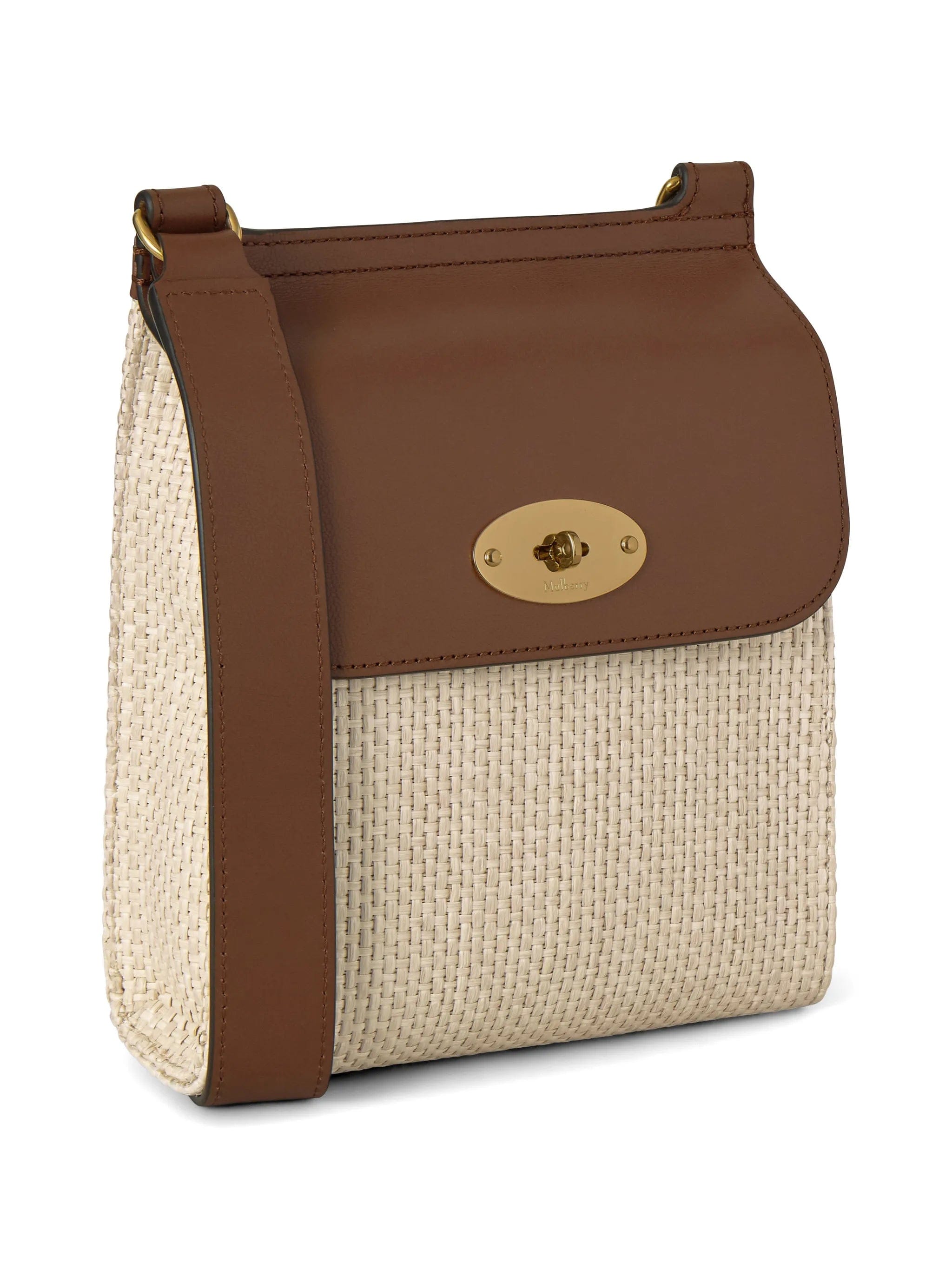 Mulberry small Anthony raffia messenger bag