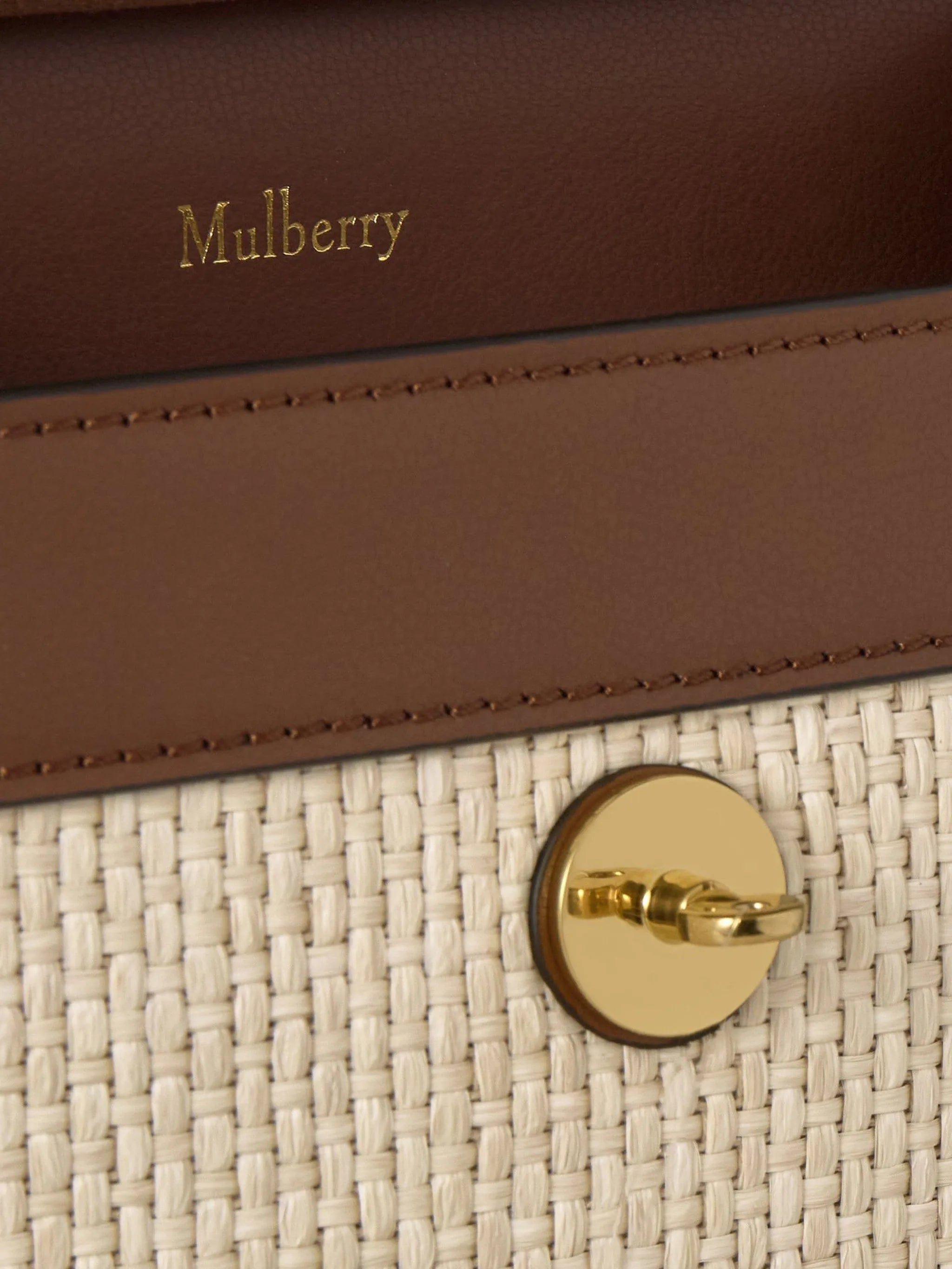 Mulberry small Anthony raffia messenger bag