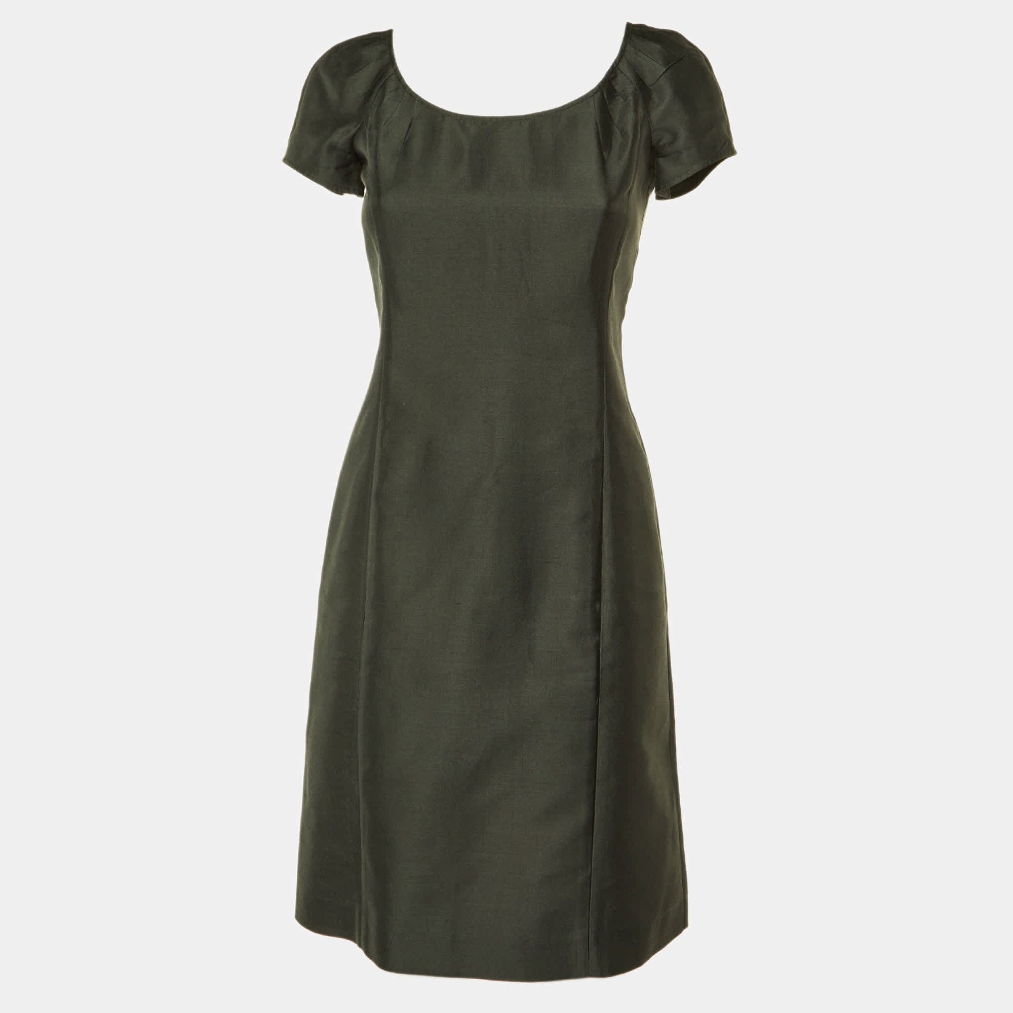 Mulberry Charcoal Grey Mulberry Silk Sheath Dress