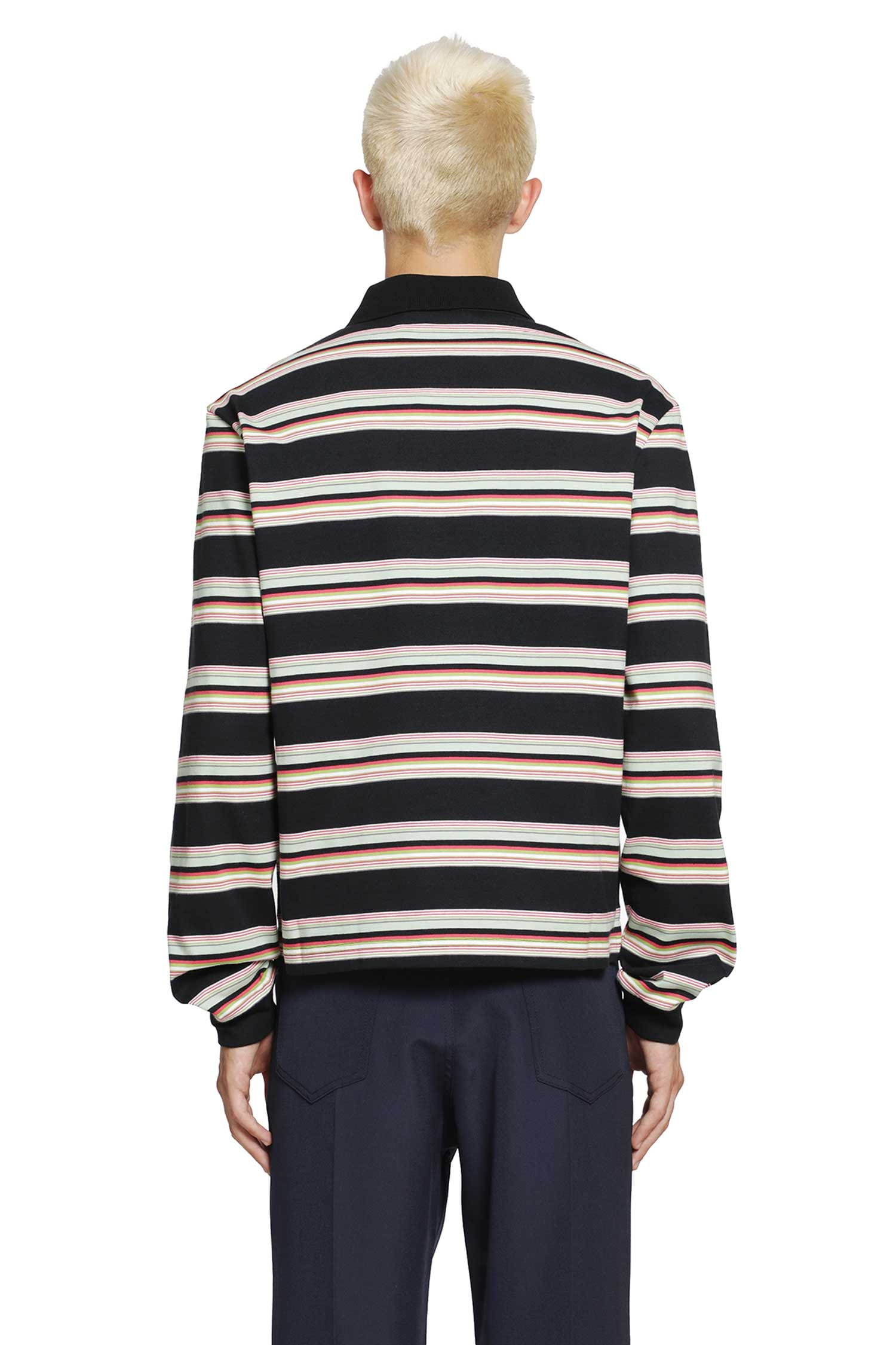 MARNI Striped Cotton Polo Shirt