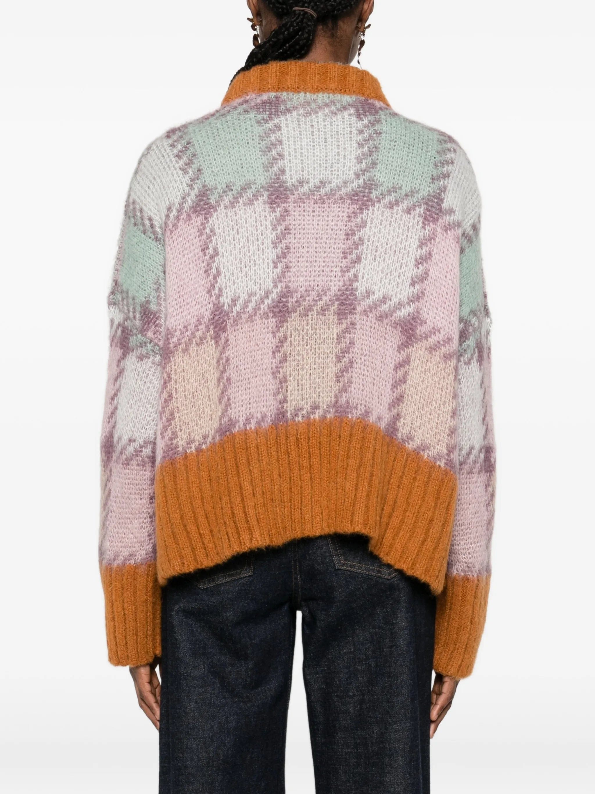 Marni checked mohair jumper