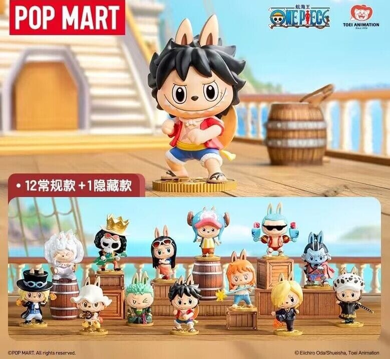 Carmichael Popshop POP MART LABUBU THE MONSTERS x ONE PIECE Blind Box