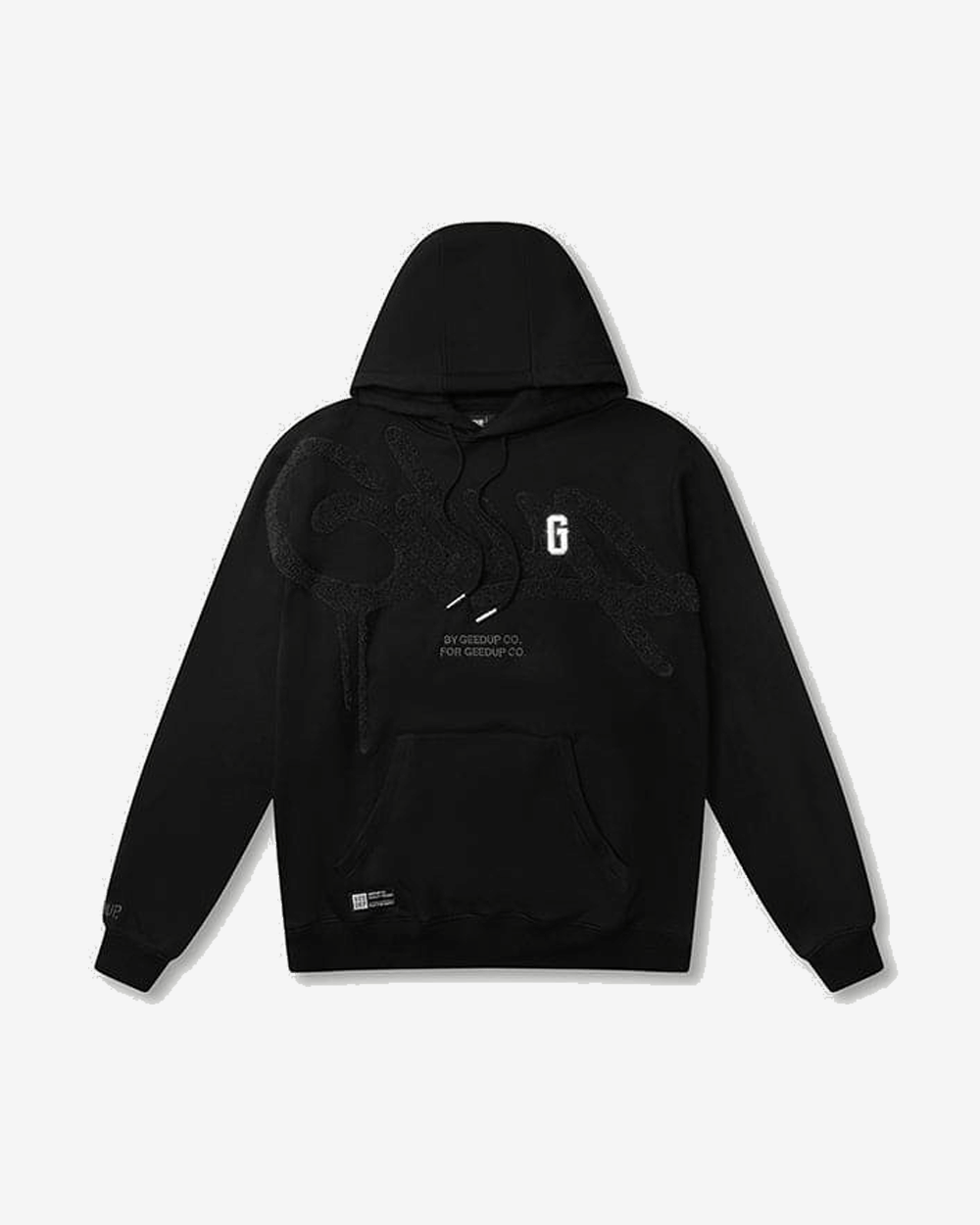 GEEDUP HANDSTYLE G BLACK CHARCOAL HOODIE