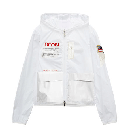 WHITE* DCON19 White Windbreaker Jacket