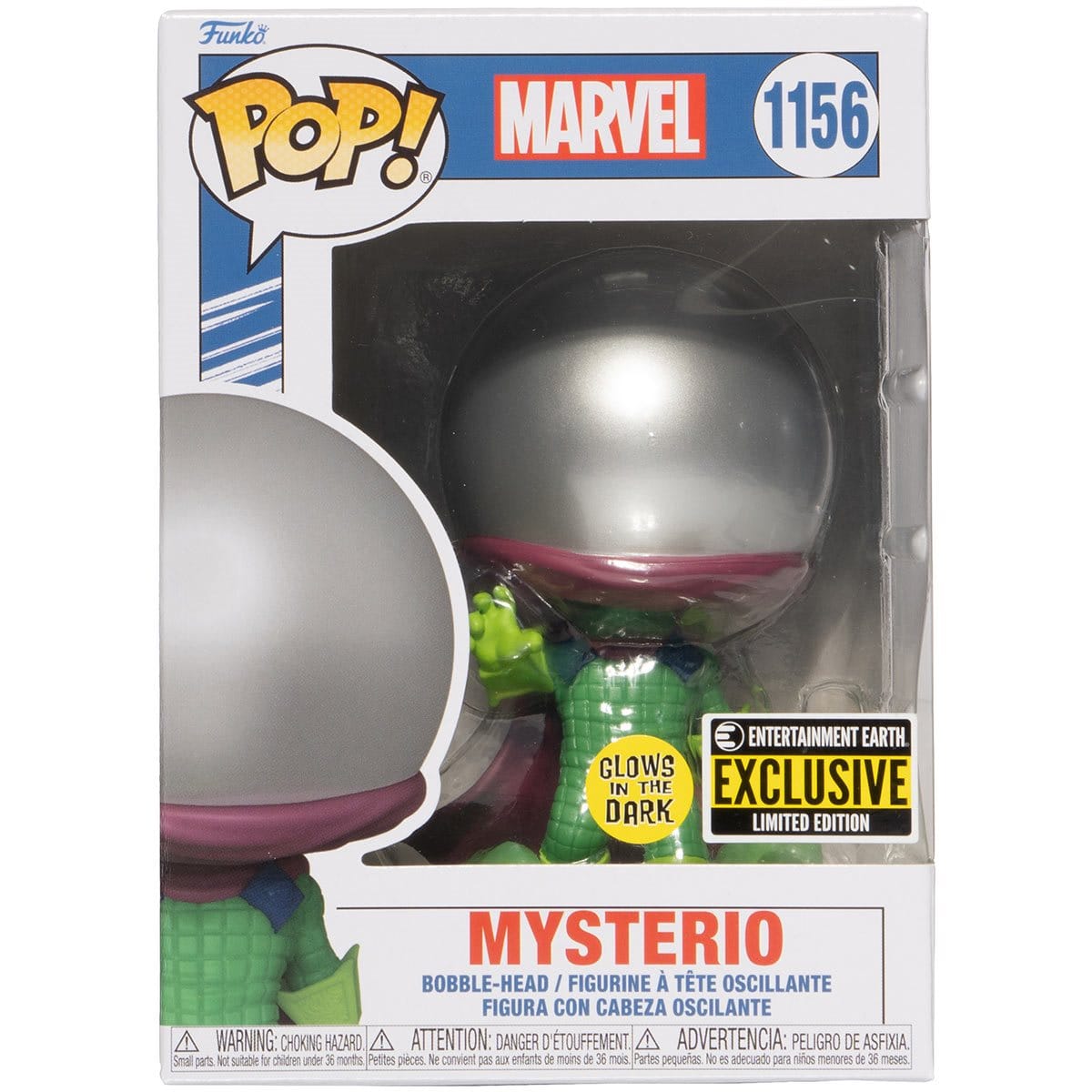 Funko Pop Spider - Man Mysterio 616 GITD 1156 Exclusive Vinyl Figure