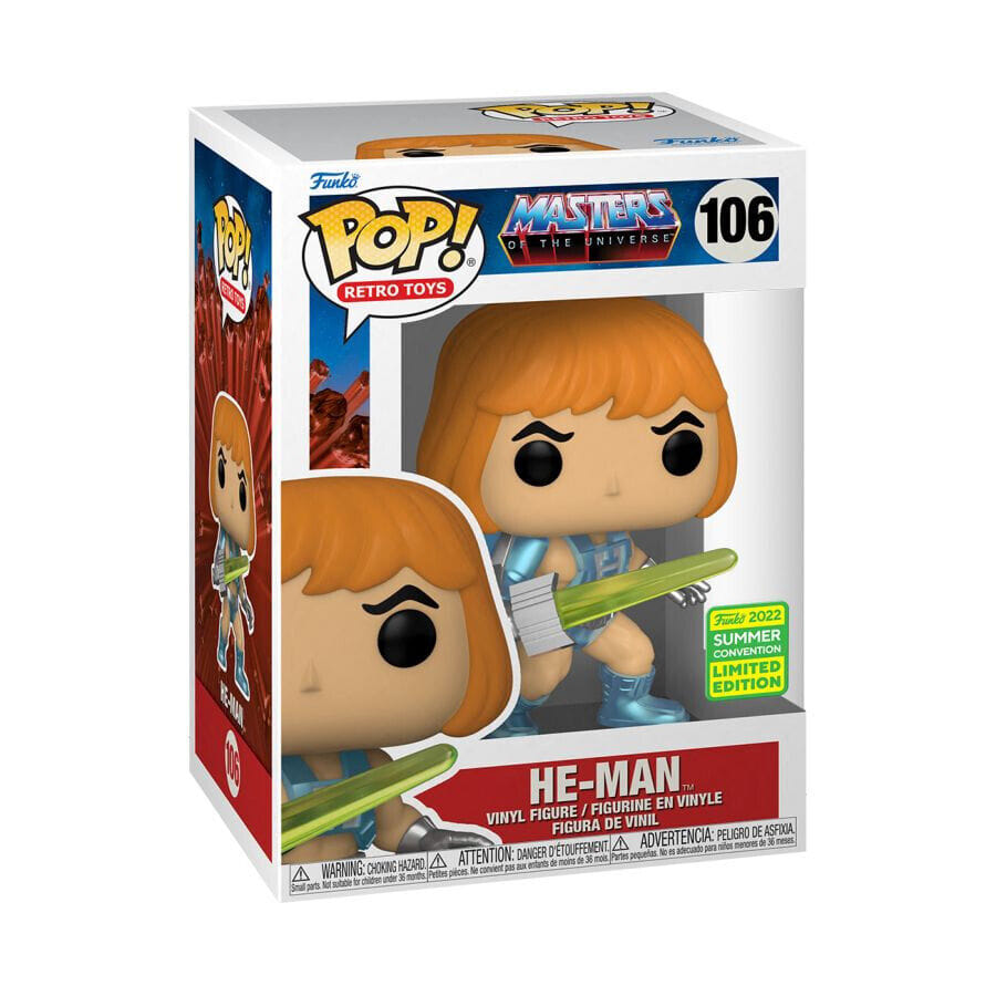 Funko Pop MOTU He - Man 2022 Summer Convention Exclusive 106 Vinyl Figure