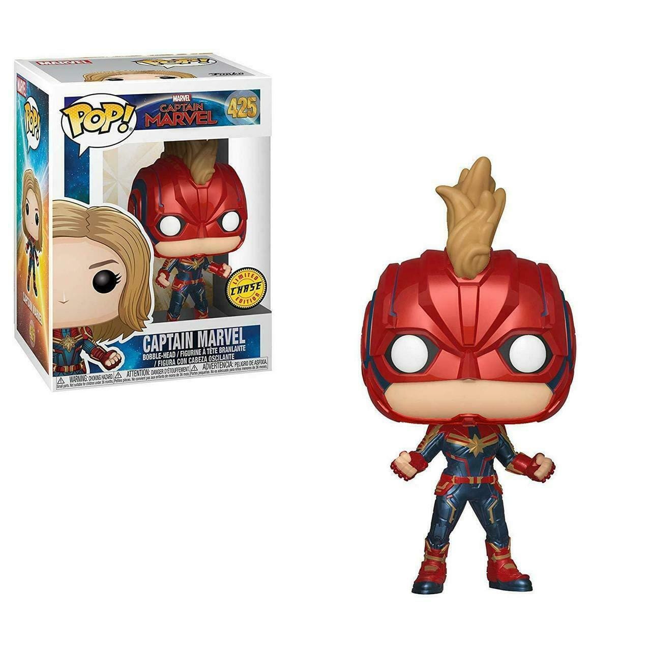 Funko Pop Captain Marvel Chase 425 Vinyl Figure