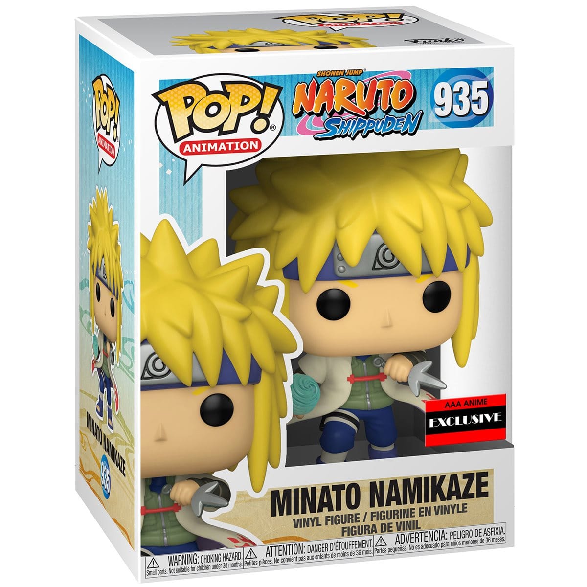 Funko Pop Naruto Shippuden Minato Namikaze Rasengan AAA Exclusive 935 Vinyl Figure
