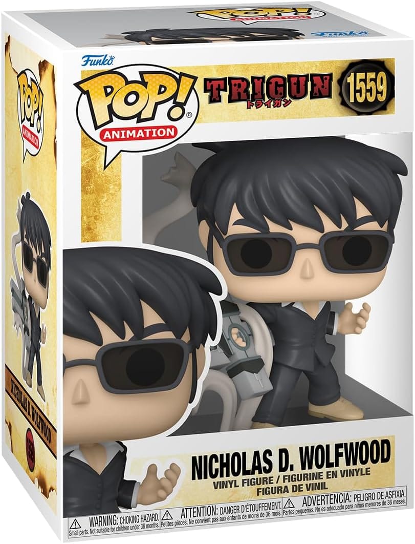Funko Pop Trigun Nicholas D. Wolfwood 1559 Vinyl Figure
