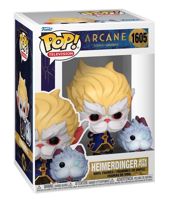 Funko Pop Arcane League of Legends Heimerdinger with Poro 1605 Vinyl Figure