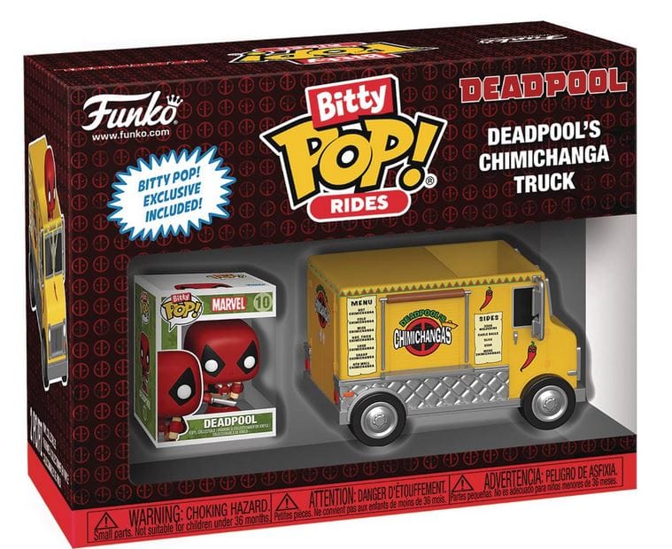 Funko Pop Funko Bitty Pop Rides Deadpool with Chimichanga Truck Vinyl Figure