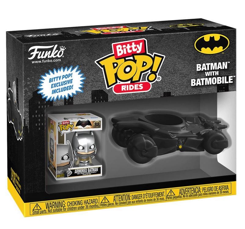 Funko Pop Funko Bitty Pop Rides Armored Batman with Batmobile Vinyl Figure