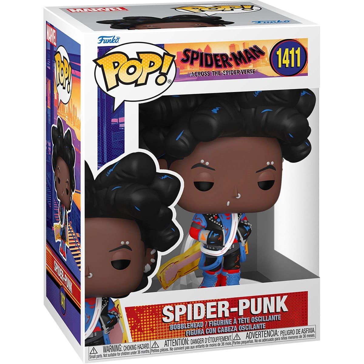 Funko Pop Spider - Man: Across The Spider - Verse Spider - Punk 1411 Vinyl Figure