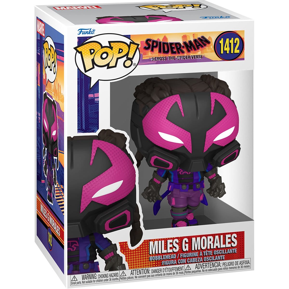 Funko Pop Spider - Man: Across The Spider - Verse Miles G Morales 1412 Vinyl Figure