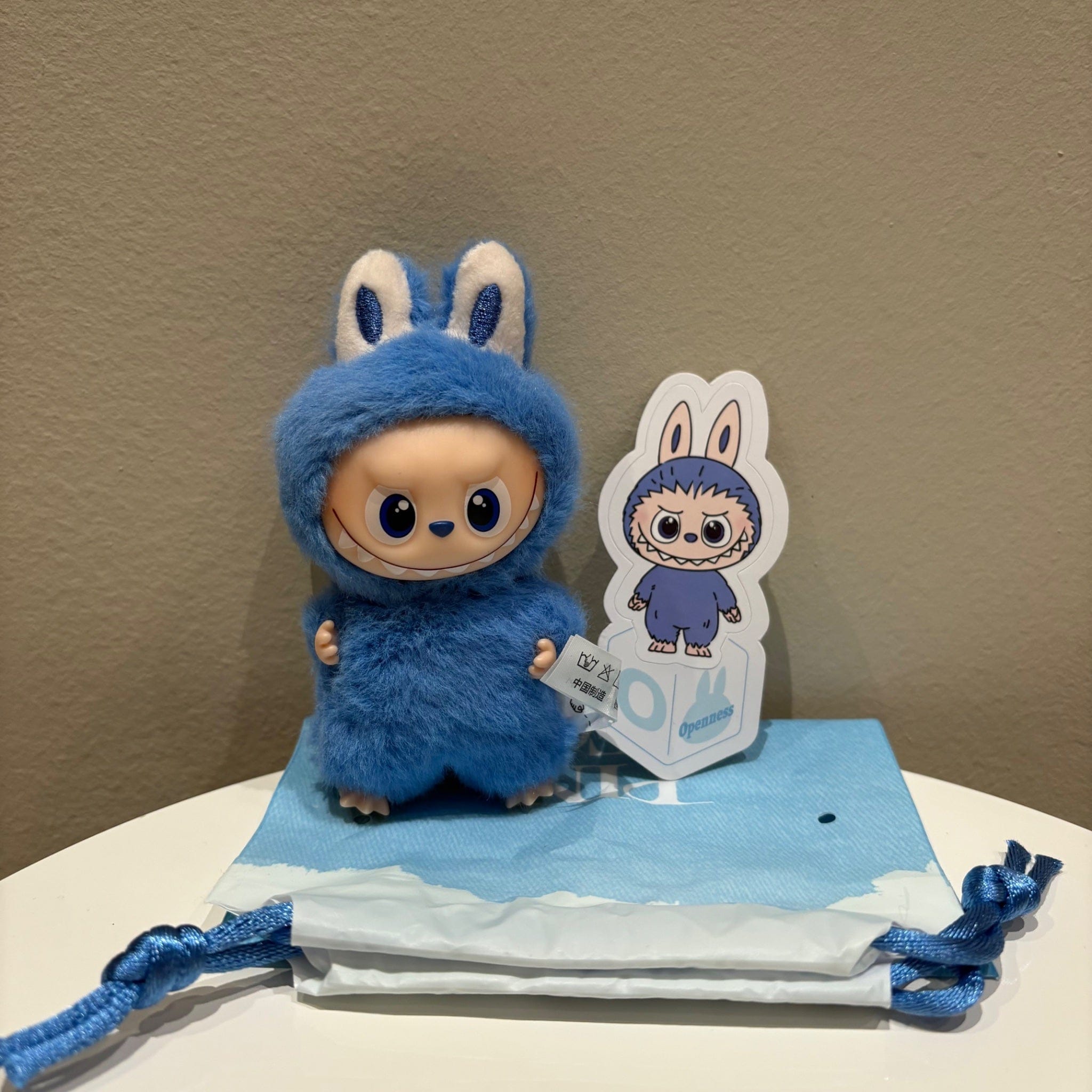 Jolly Bee O (Blue) - The Monsters Labubu Pin for Love N - Z Plush by Pop Mart