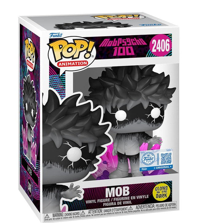 Funko Pop Mob Psycho 100 Mob GITD Exclusive 2406 Vinyl Figure