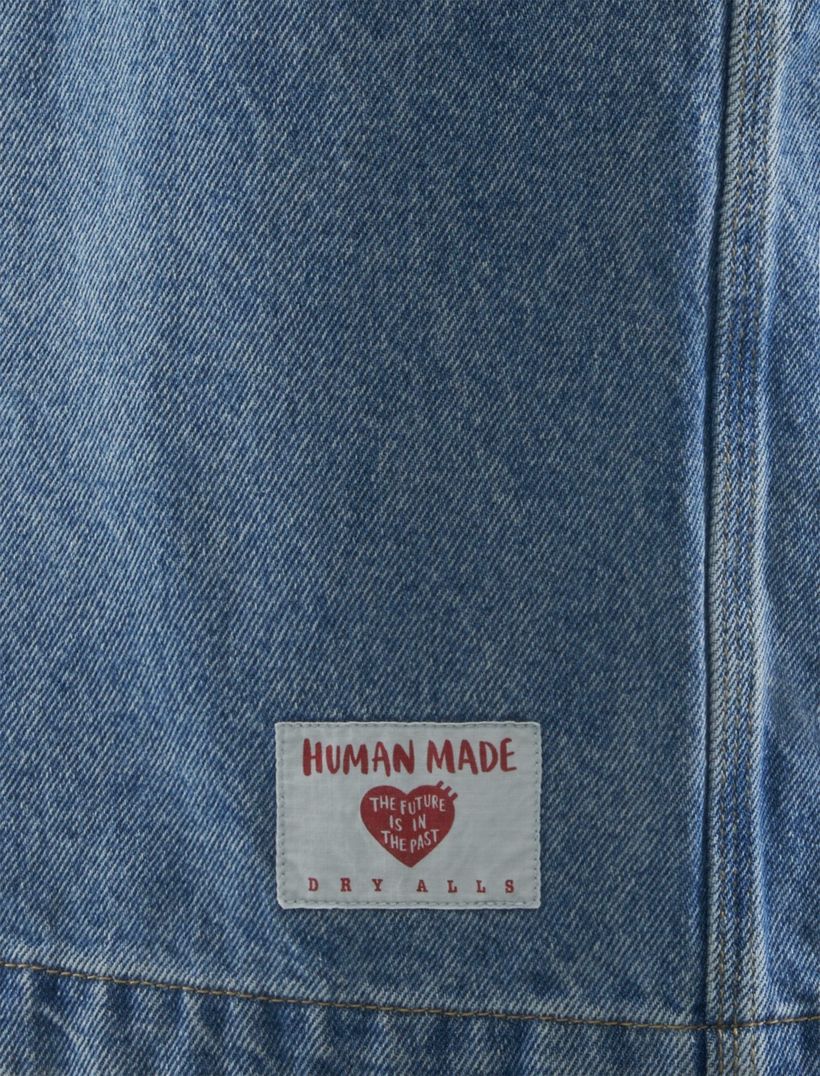 HUMAN MADE DENIM PAINTER SHORTS
