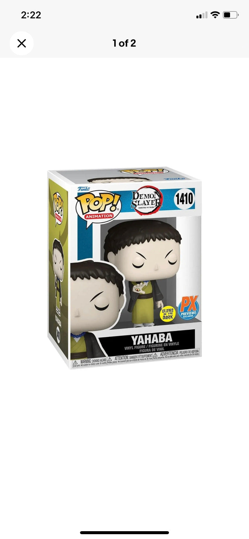 Funko Pop Demon Slayer: Kimetsu no Yaiba Yahaba PX 1410 Vinyl Figure