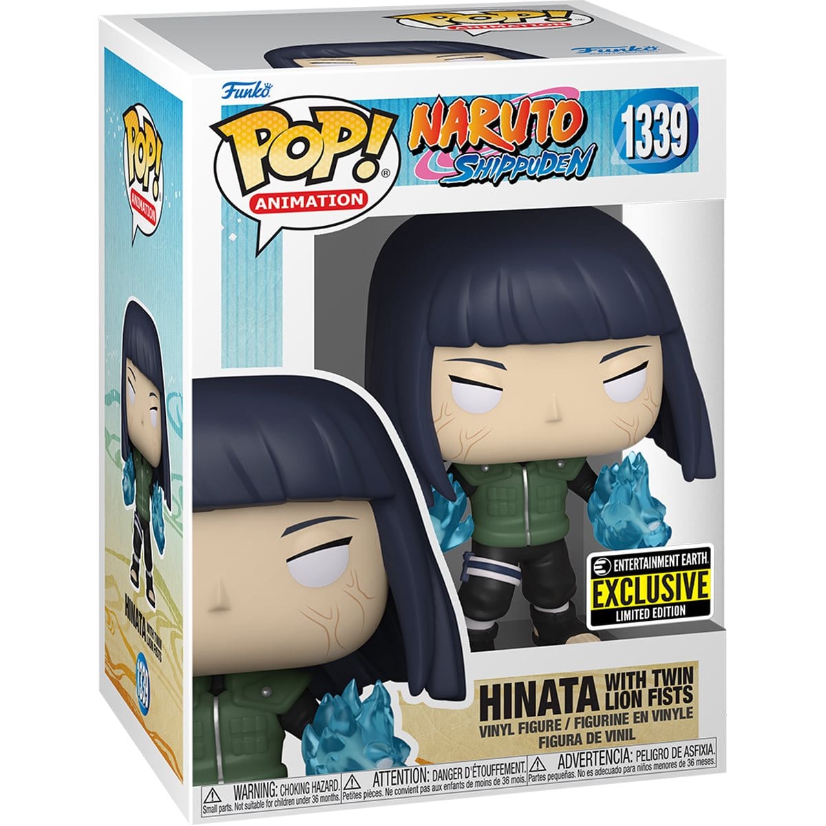Funko Pop Naruto Shippuden Hinata Hyuga with Twin Lion Fists EE Exclusive 1339 Vinyl Figure