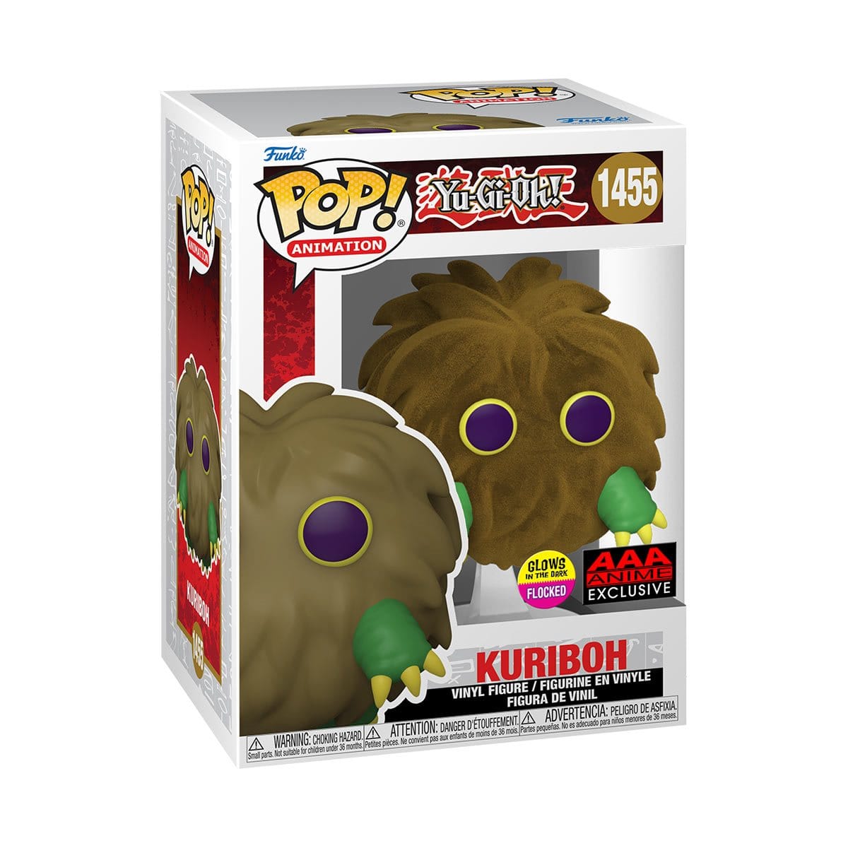 Funko Pop Yu - Gi - Oh! Kuriboh AAA Exclusive GITD Flocked 1455 Vinyl Figure