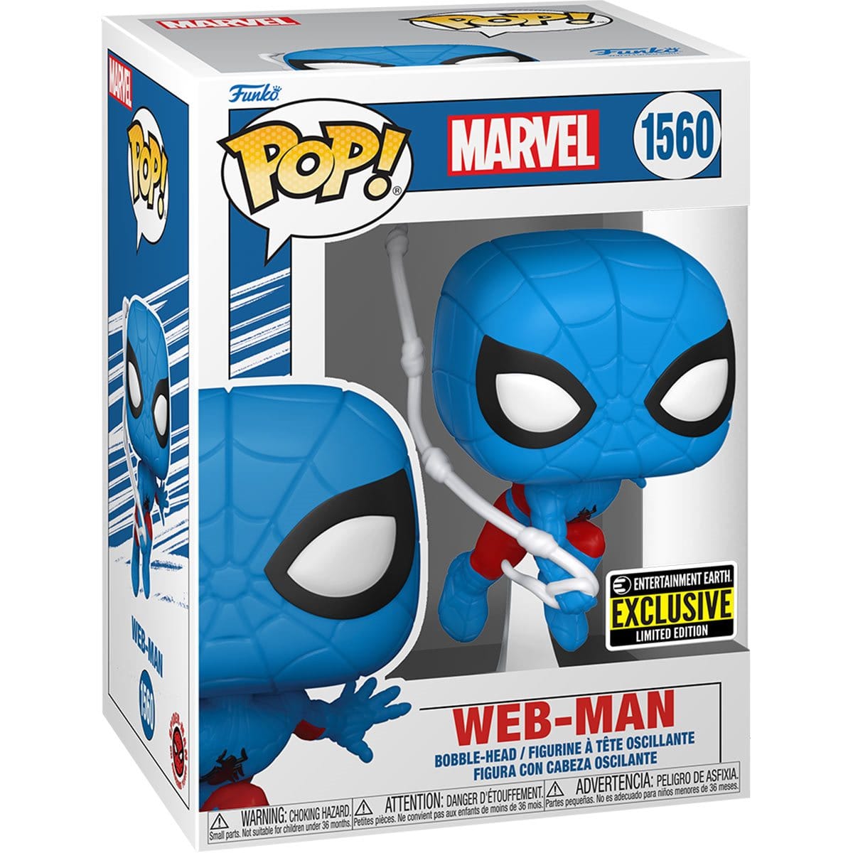 Funko Pop Spider - Man Web - Man EE Exclusive 1560 Vinyl Figure