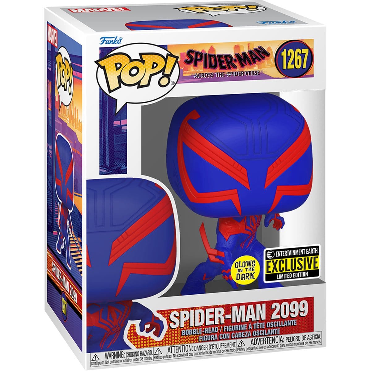 Funko Pop Spider - Man 2099 GITD EE Exclusive 1267 Vinyl Figure