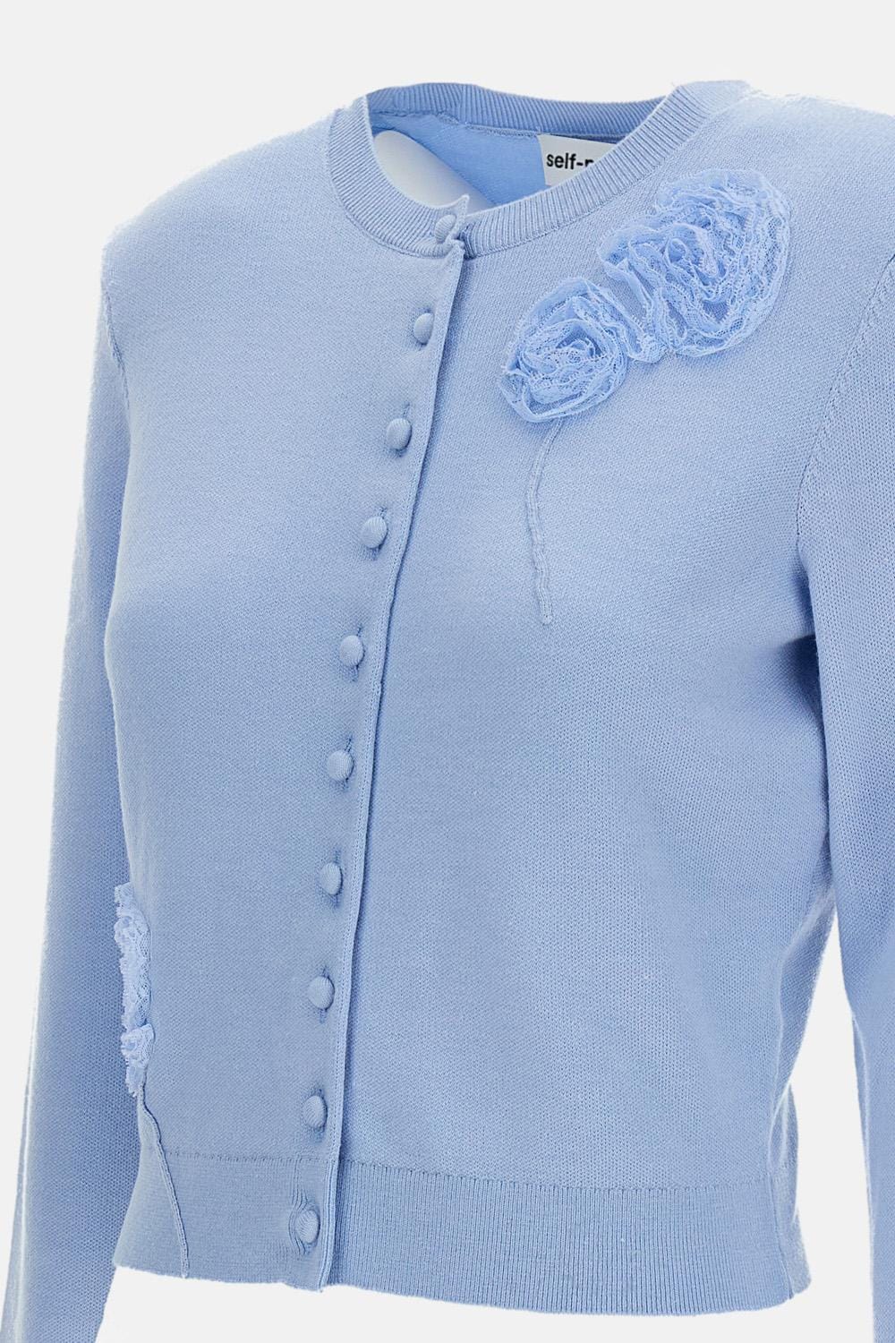 Self-Portrait CARDIGAN IN MAGLIA A FIORI