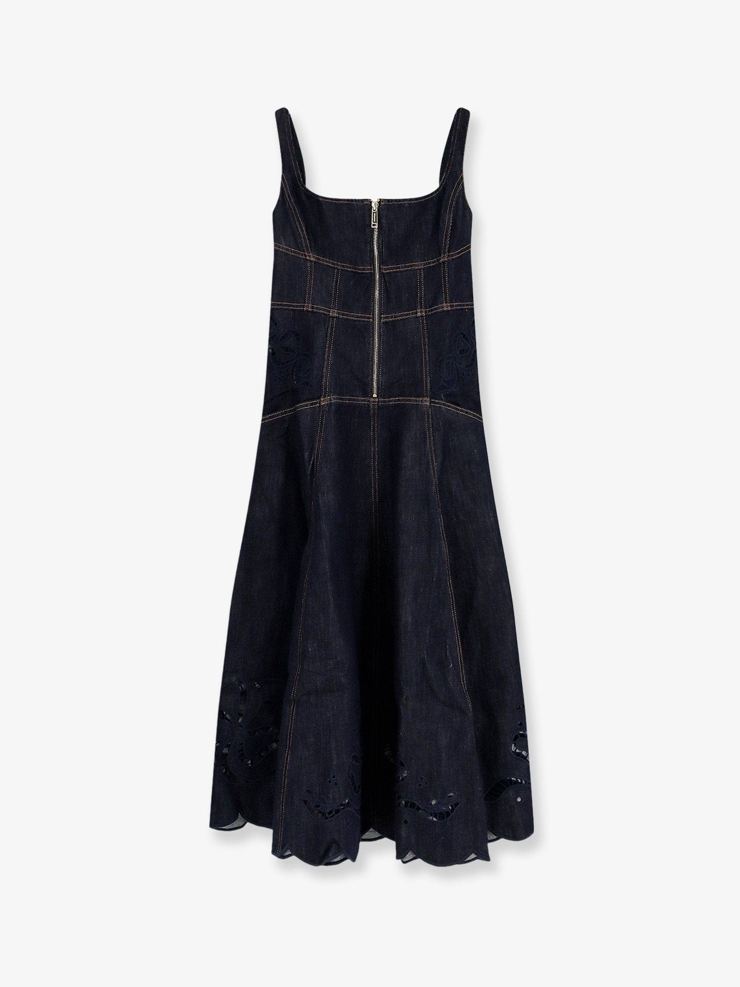 SELF Portrait Denim Midi Dress