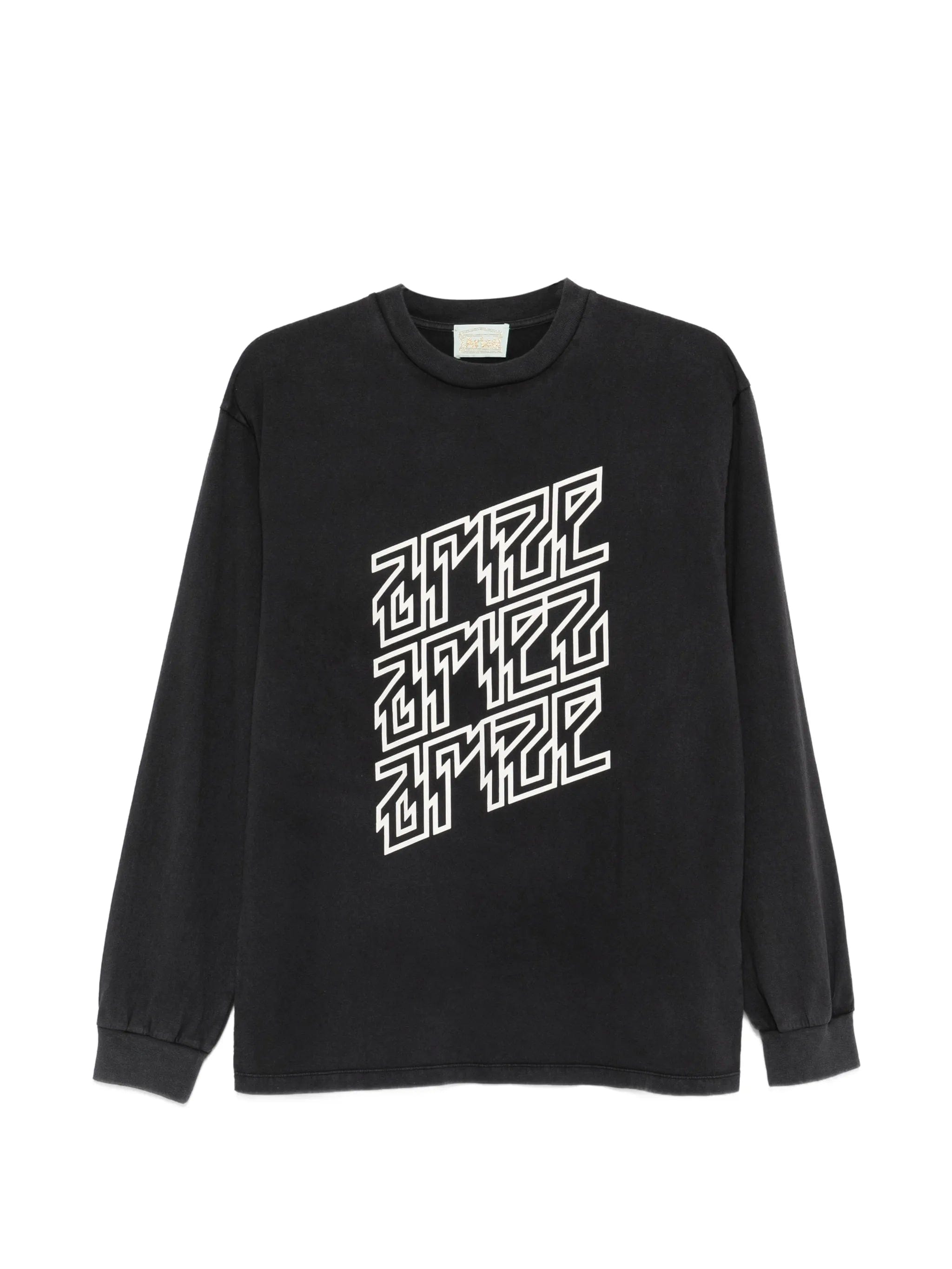 Aries Ariez Arize faded long - sleeve T - shirt