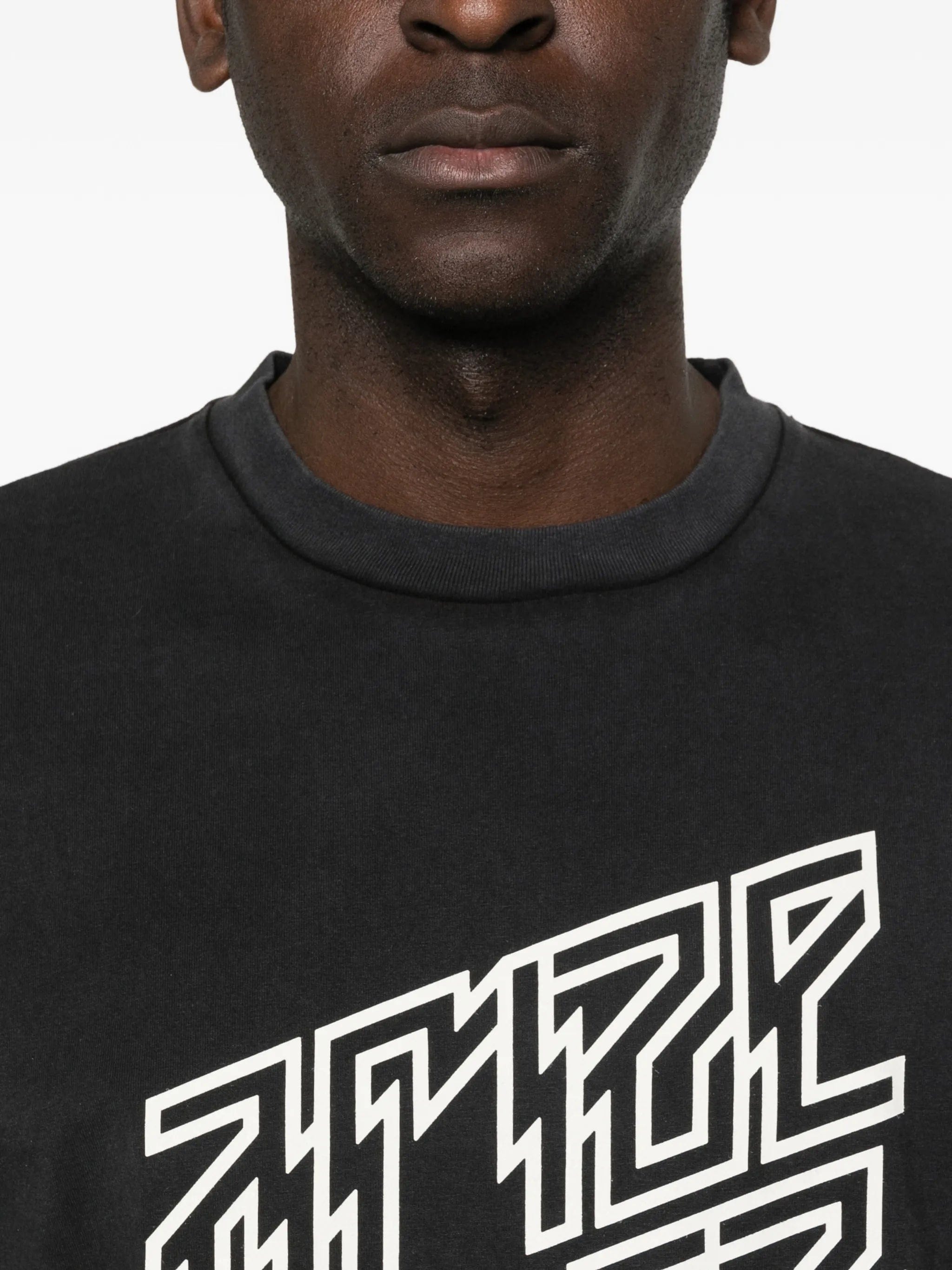 Aries Ariez Arize faded long - sleeve T - shirt