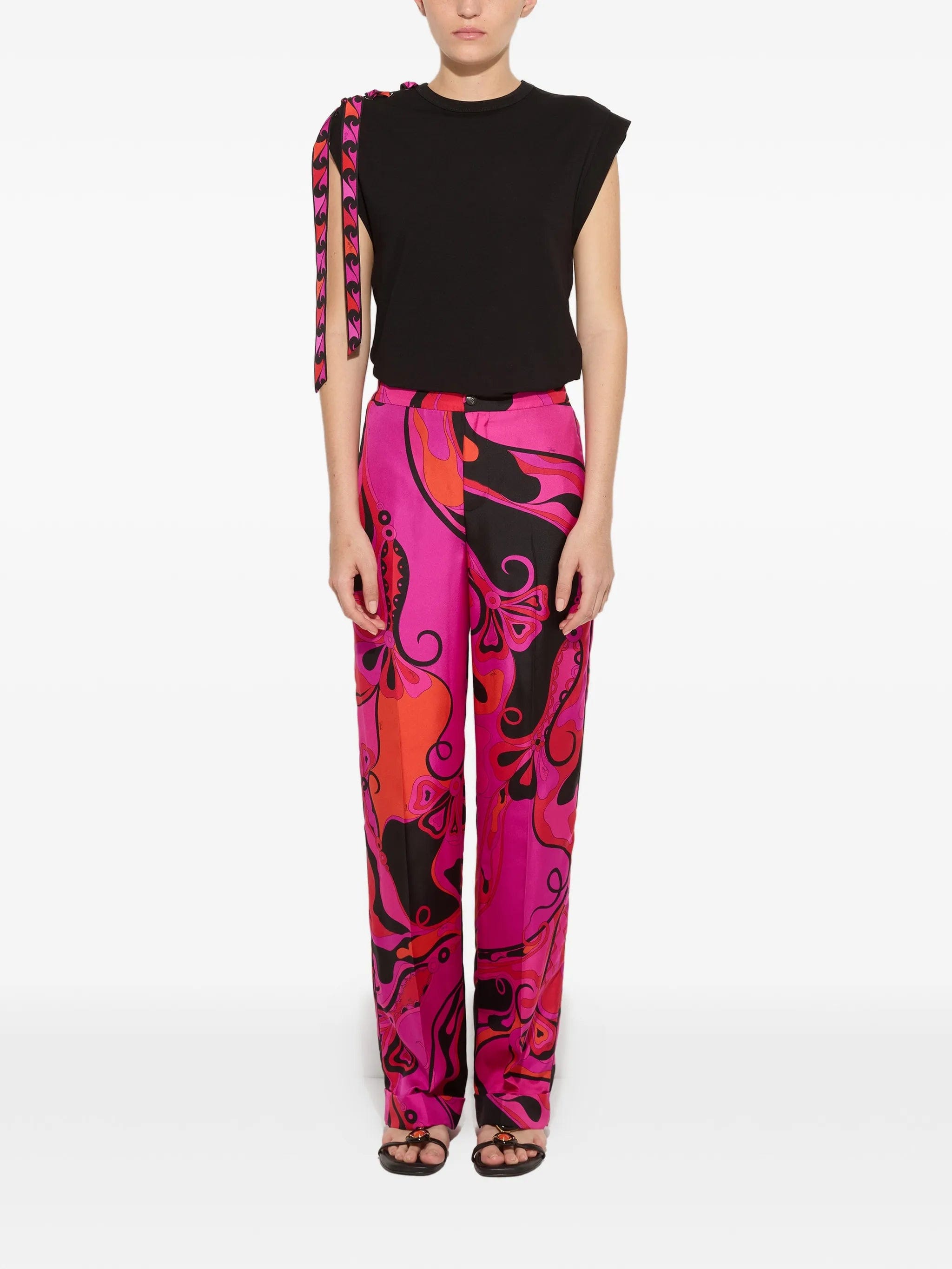 PUCCI Orchidee - print silk pants