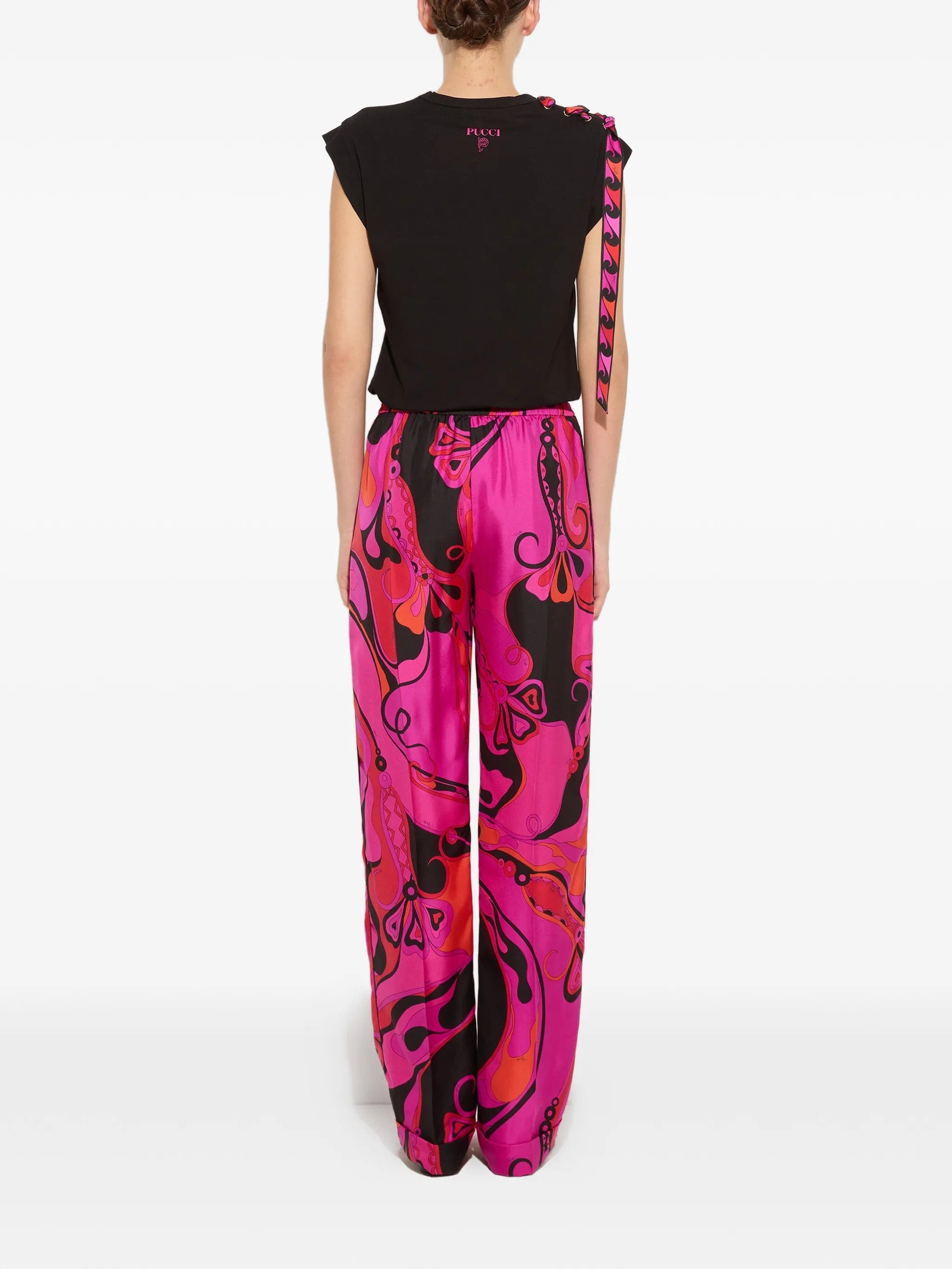 PUCCI Orchidee - print silk pants