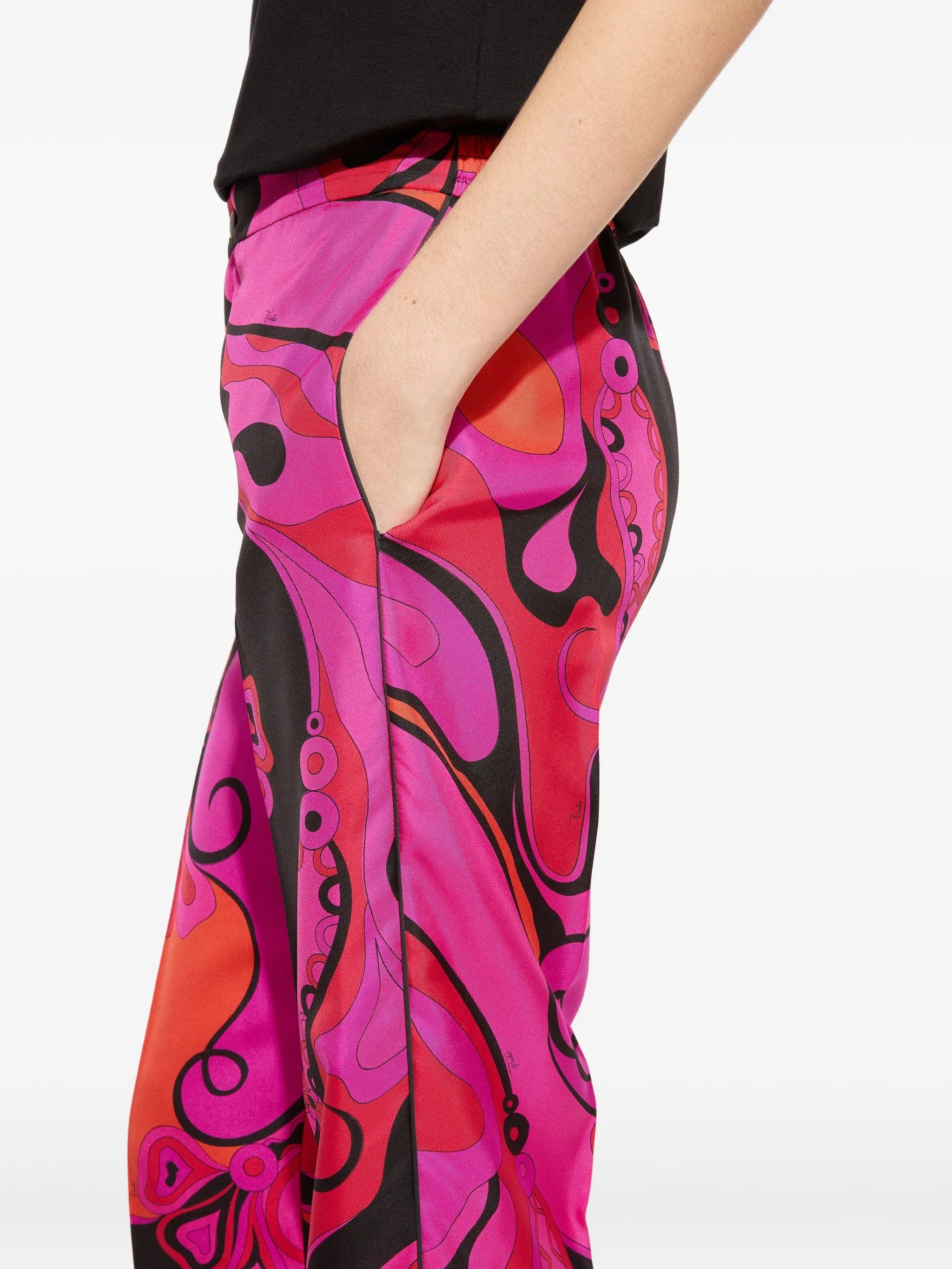 PUCCI Orchidee - print silk pants