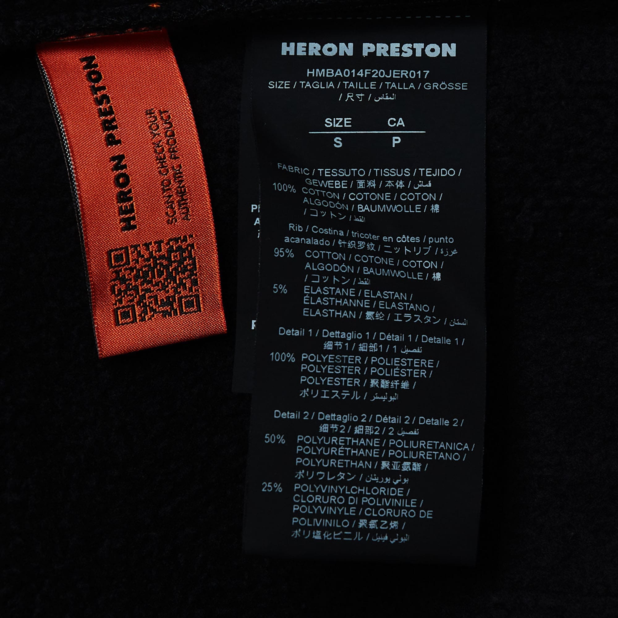 Heron Preston Black Graphic Print Cotton Sweatshirt