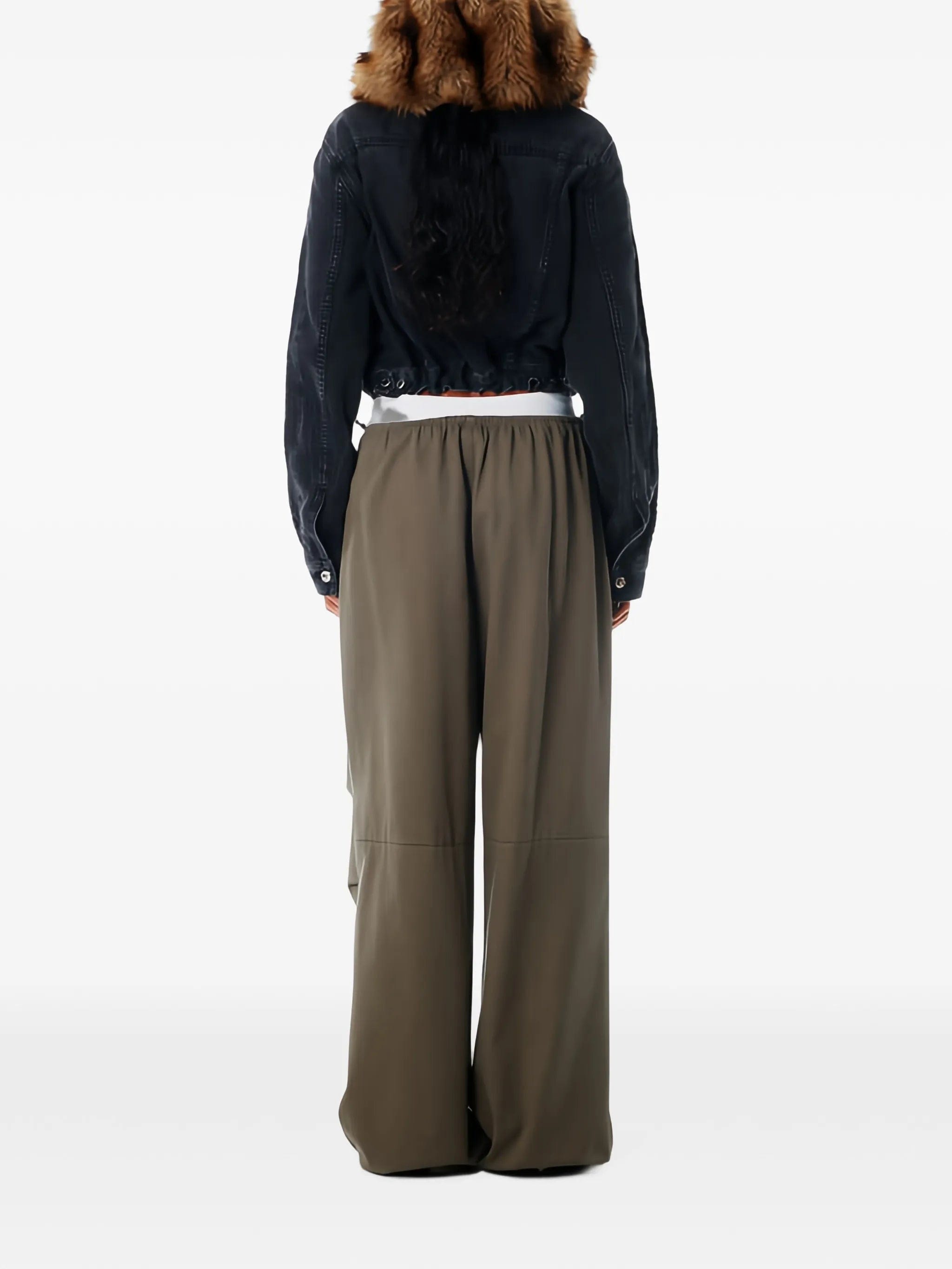 Alexander Wang logo - waistband trousers
